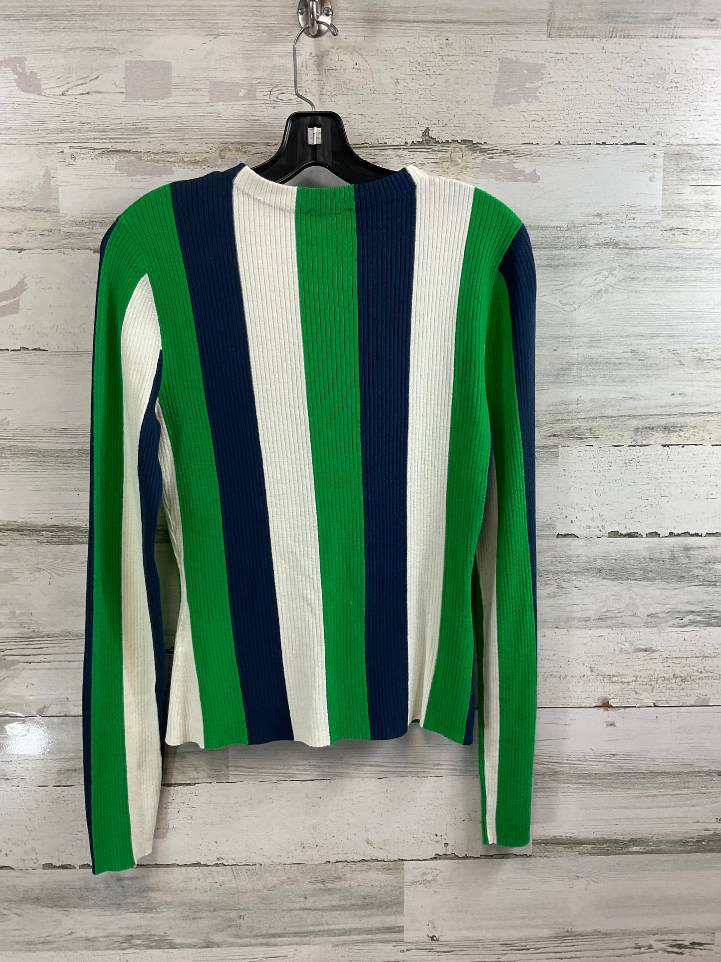 Top Long Sleeve By Cma In Blue & Green, Size: M