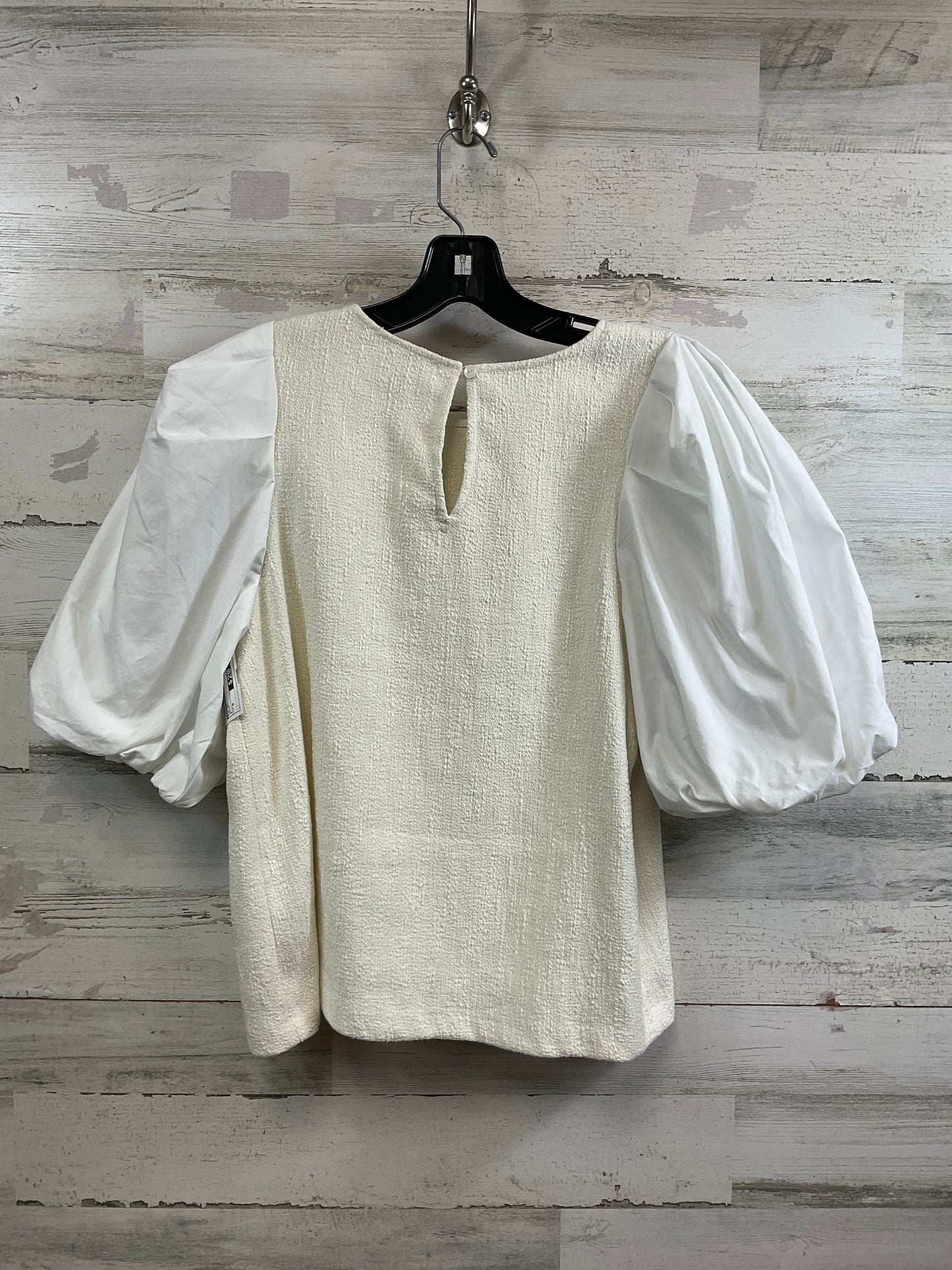 Top Short Sleeve By Anthropologie In Cream, Size: 6