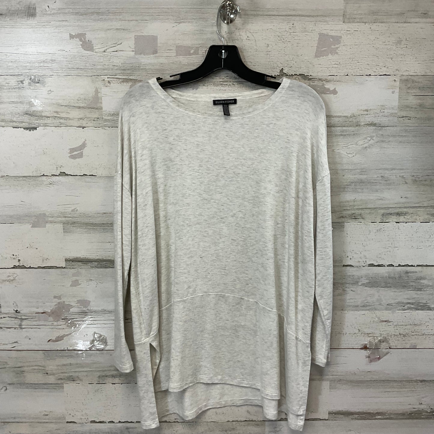 Top Long Sleeve By Eileen Fisher In Grey, Size: Xs