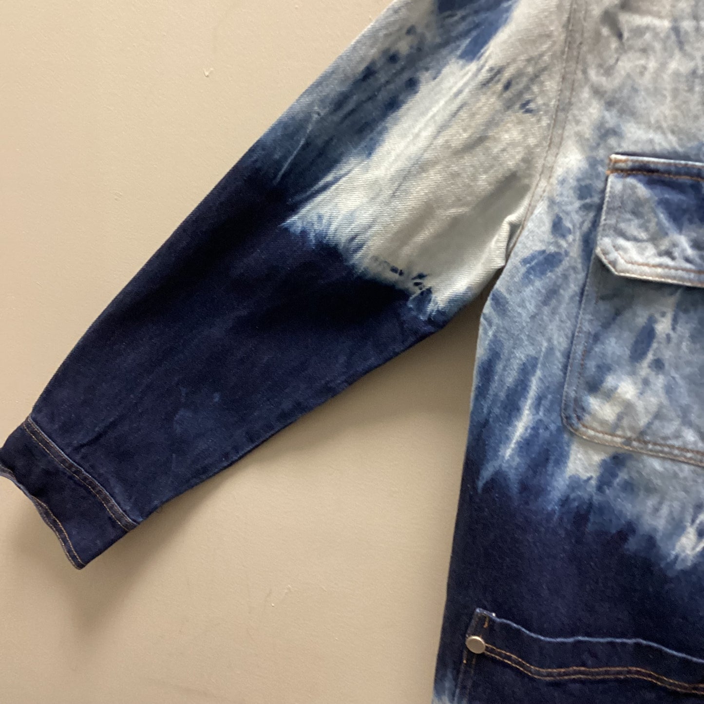 Jacket Denim By Avec Les Filles In Blue Denim, Size: S