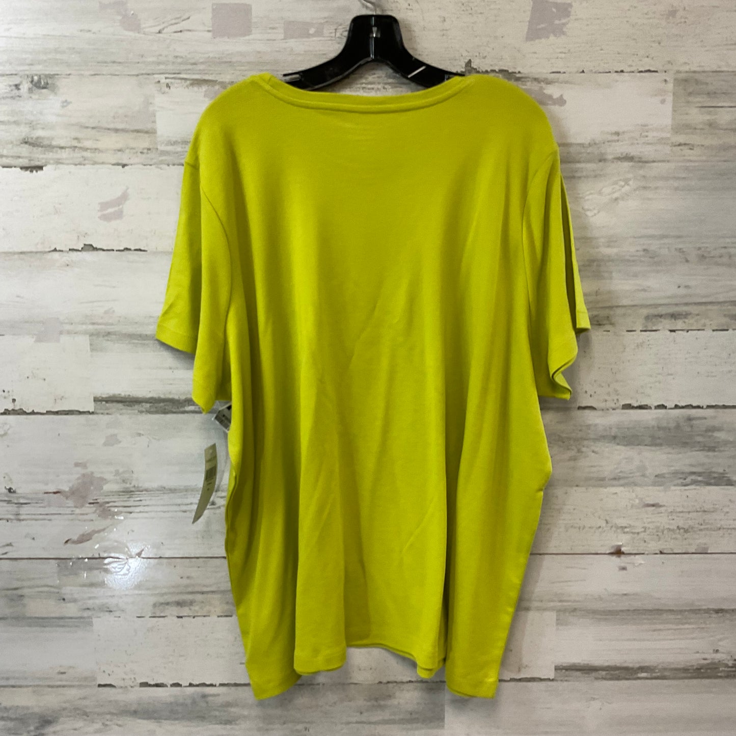 Top Short Sleeve By Coldwater Creek In Green, Size: 3x