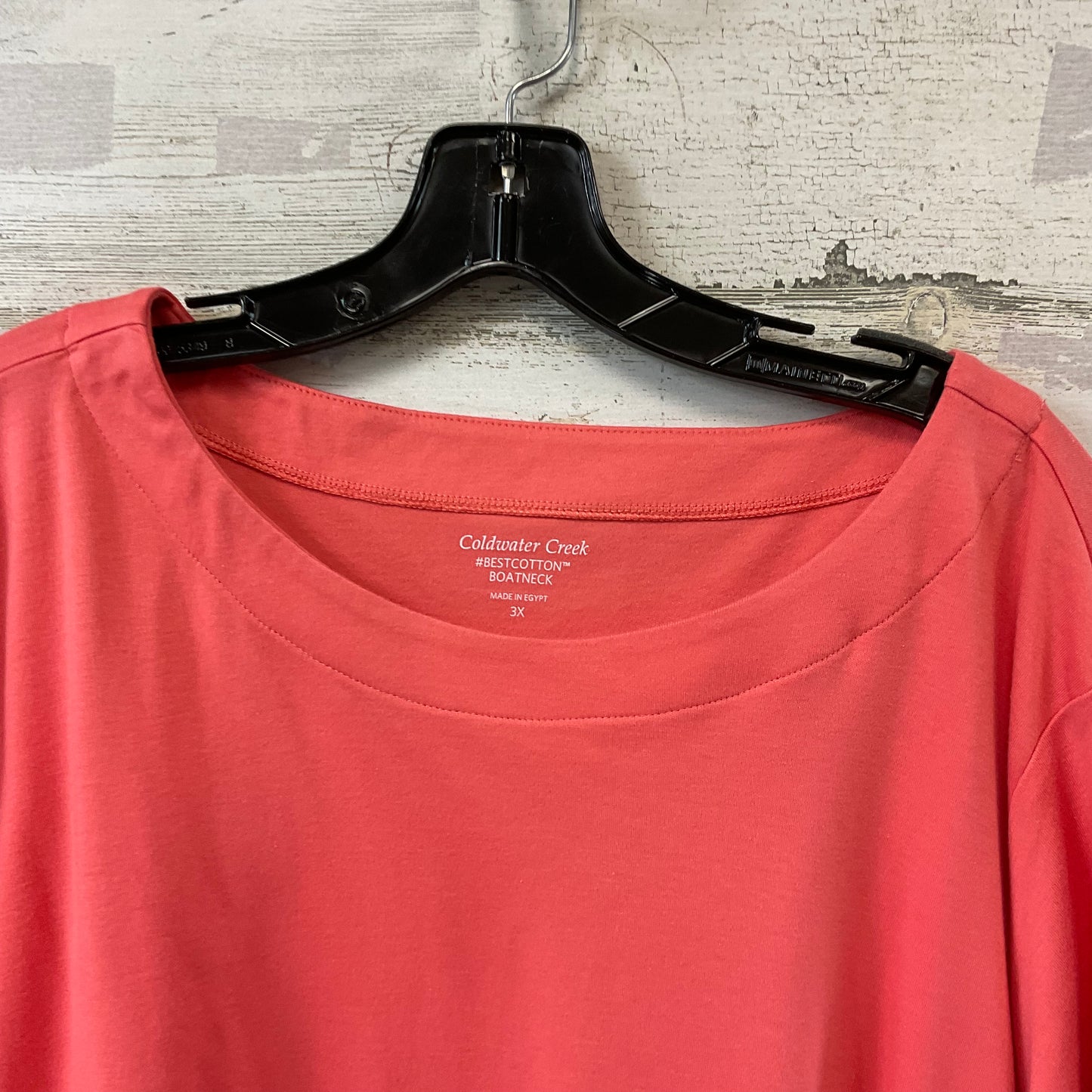 Top Long Sleeve By Coldwater Creek In Orange, Size: 3x