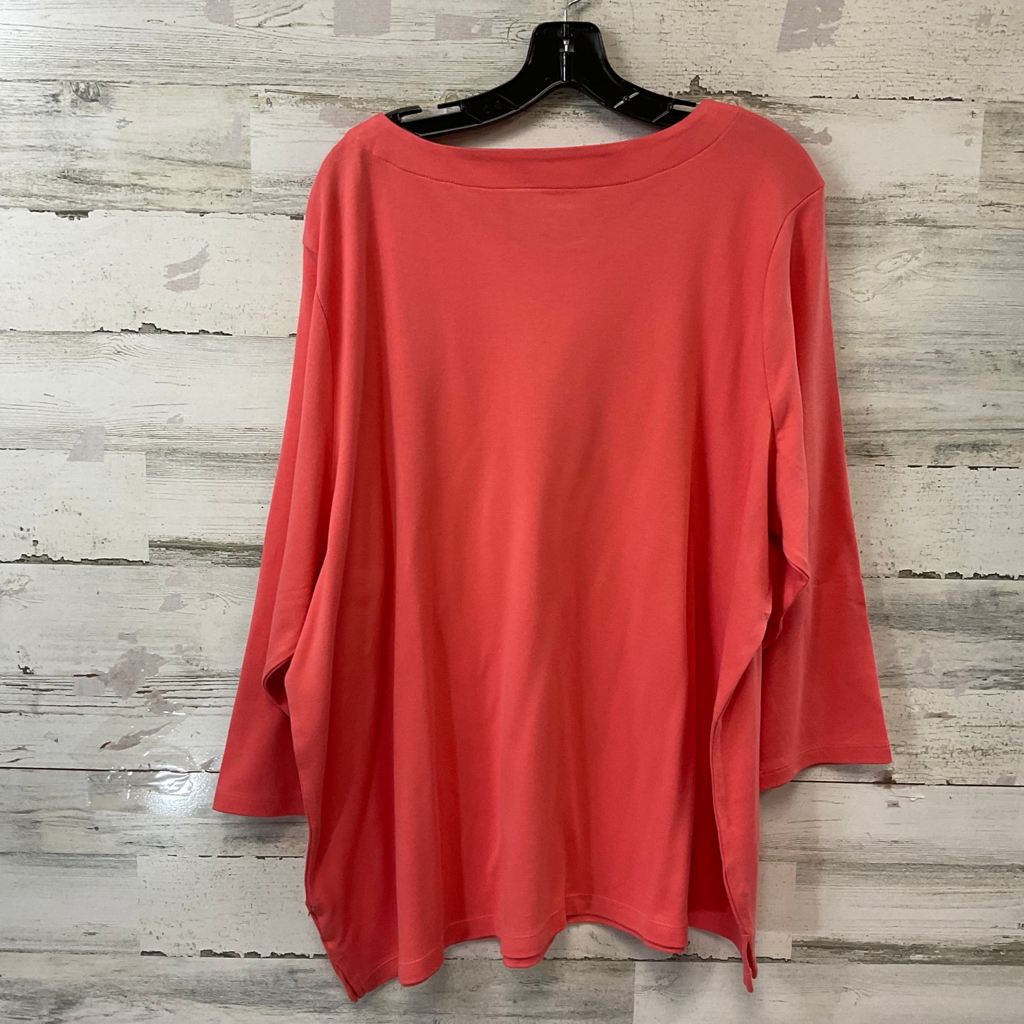 Top Long Sleeve By Coldwater Creek In Orange, Size: 3x