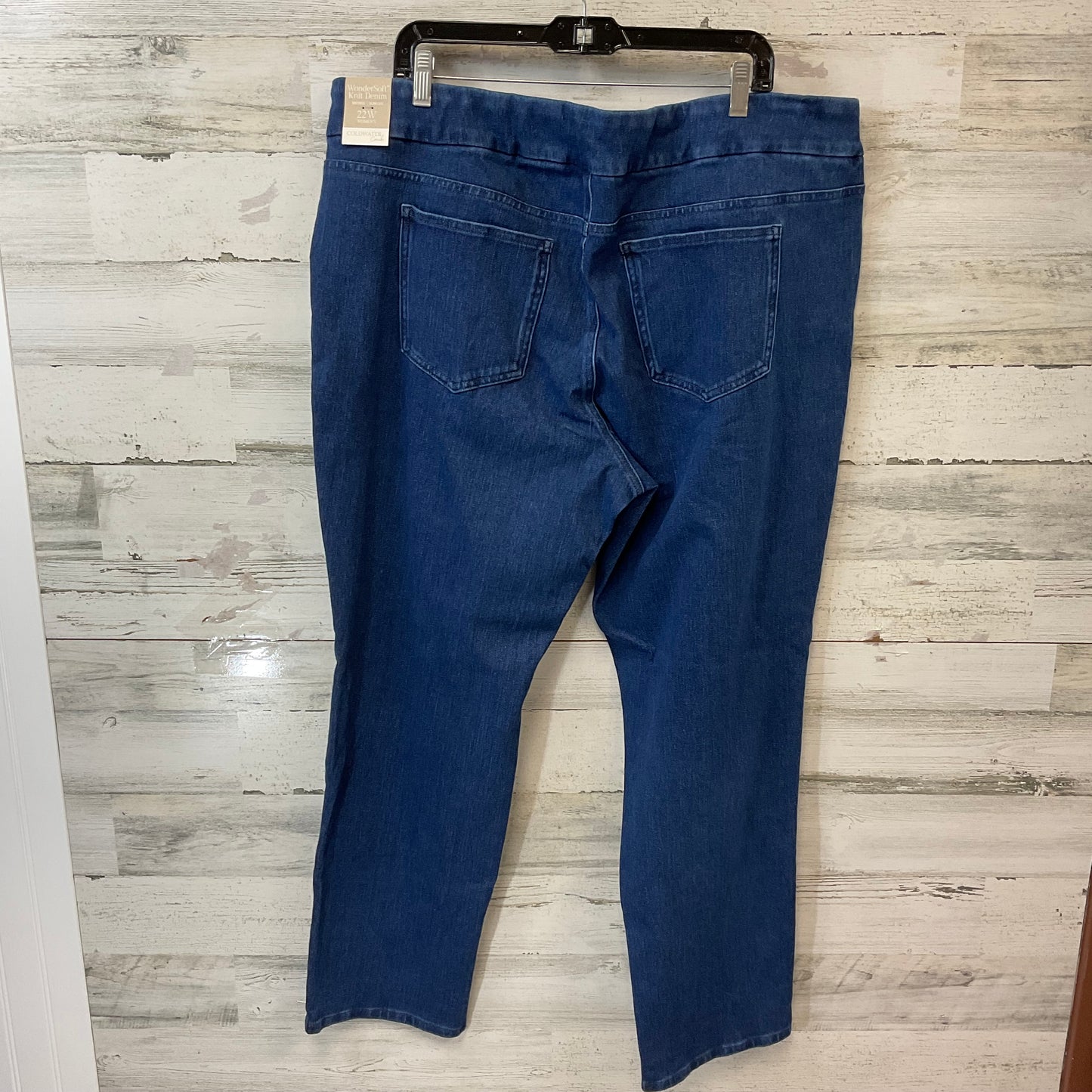 Jeans Straight By Coldwater Creek In Blue Denim, Size: 22