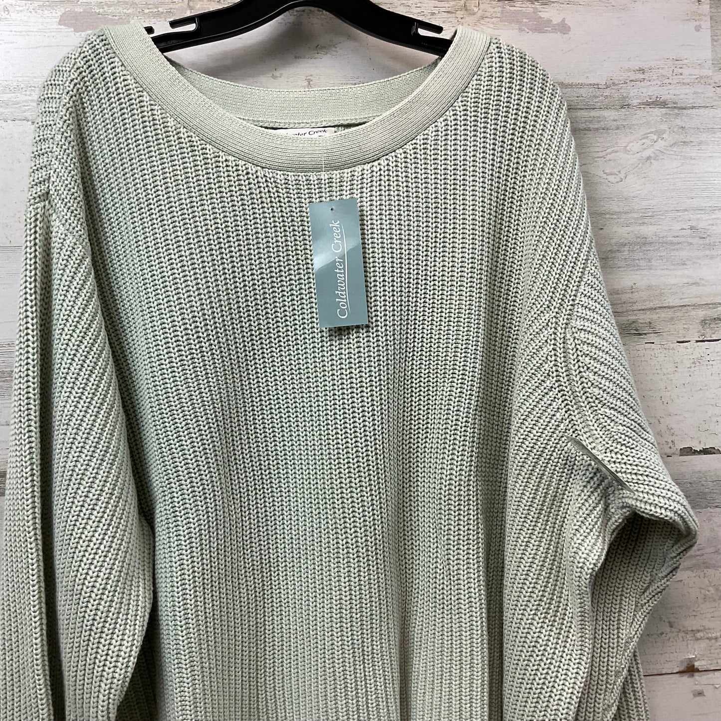 Sweater By Coldwater Creek In Green, Size: 3x