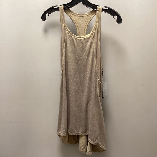 Athletic Top Short Sleeve By Athleta In Gold, Size: Xl