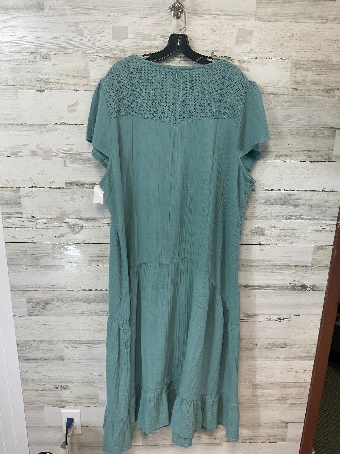 Dress Casual Maxi By Coldwater Creek In Green, Size: 3x