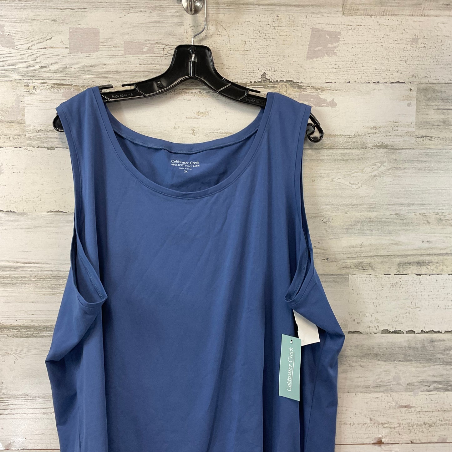 Top Sleeveless Basic By Coldwater Creek In Blue, Size: 3x