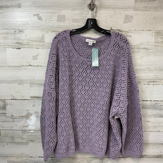 Sweater By Coldwater Creek In Purple, Size: 3x