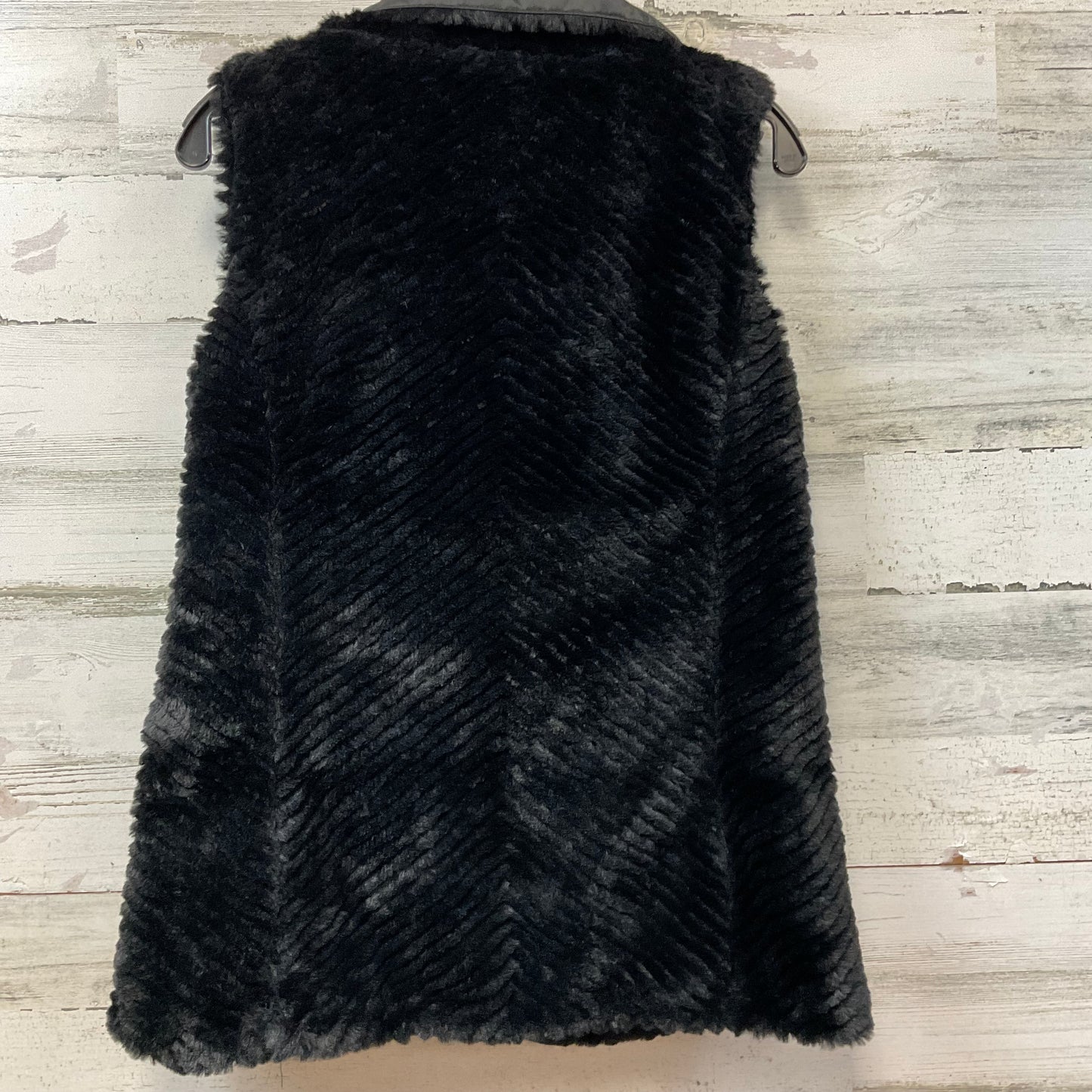 Vest Faux Fur & Sherpa By White House Black Market In Black, Size: Xxs