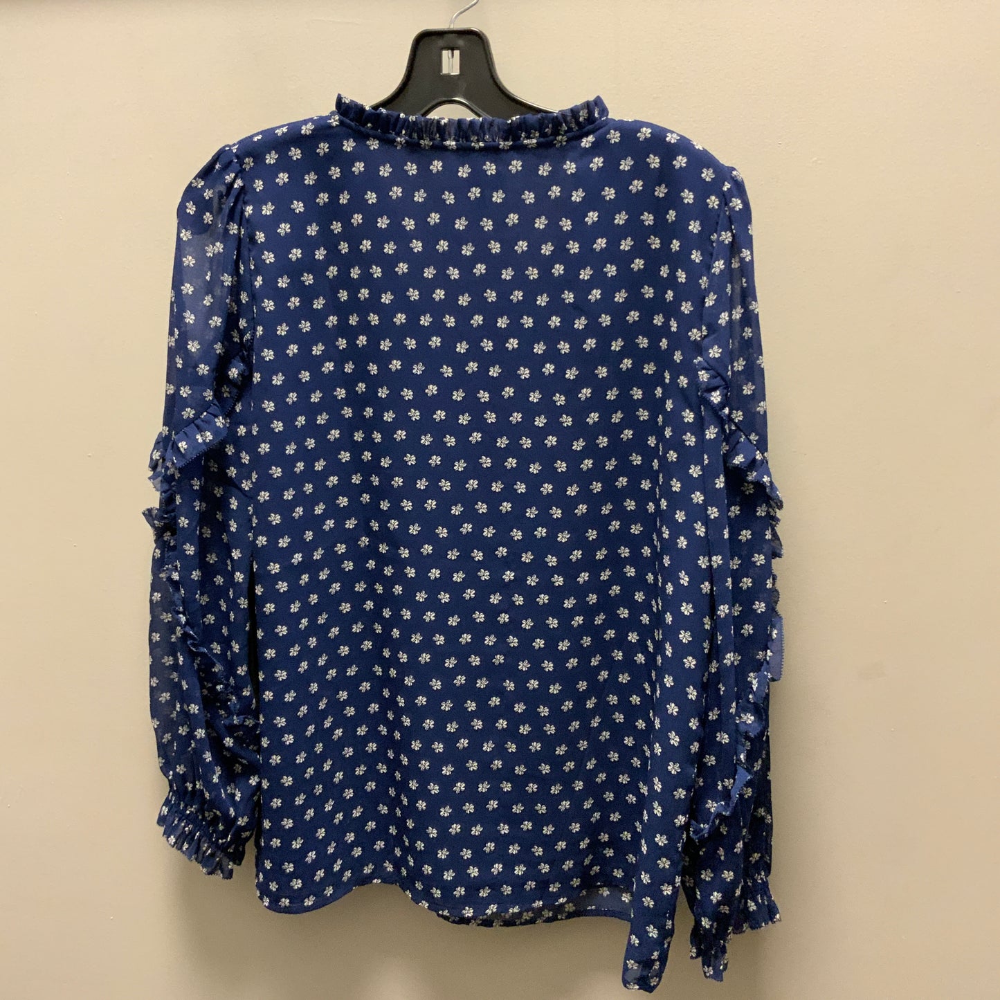 Top Long Sleeve By Talbots In Blue, Size: Lp