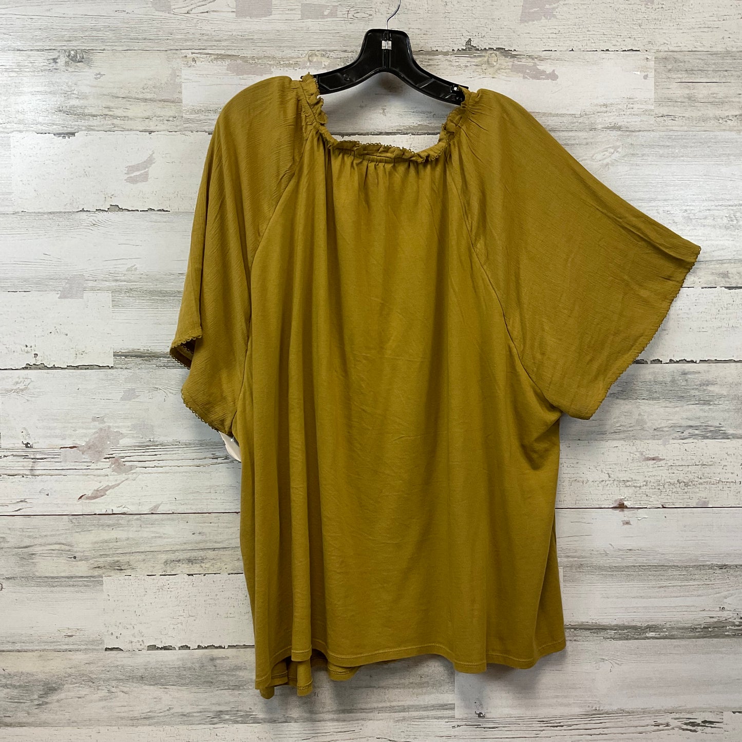 Blouse Short Sleeve By J. Jill In Green, Size: 4x