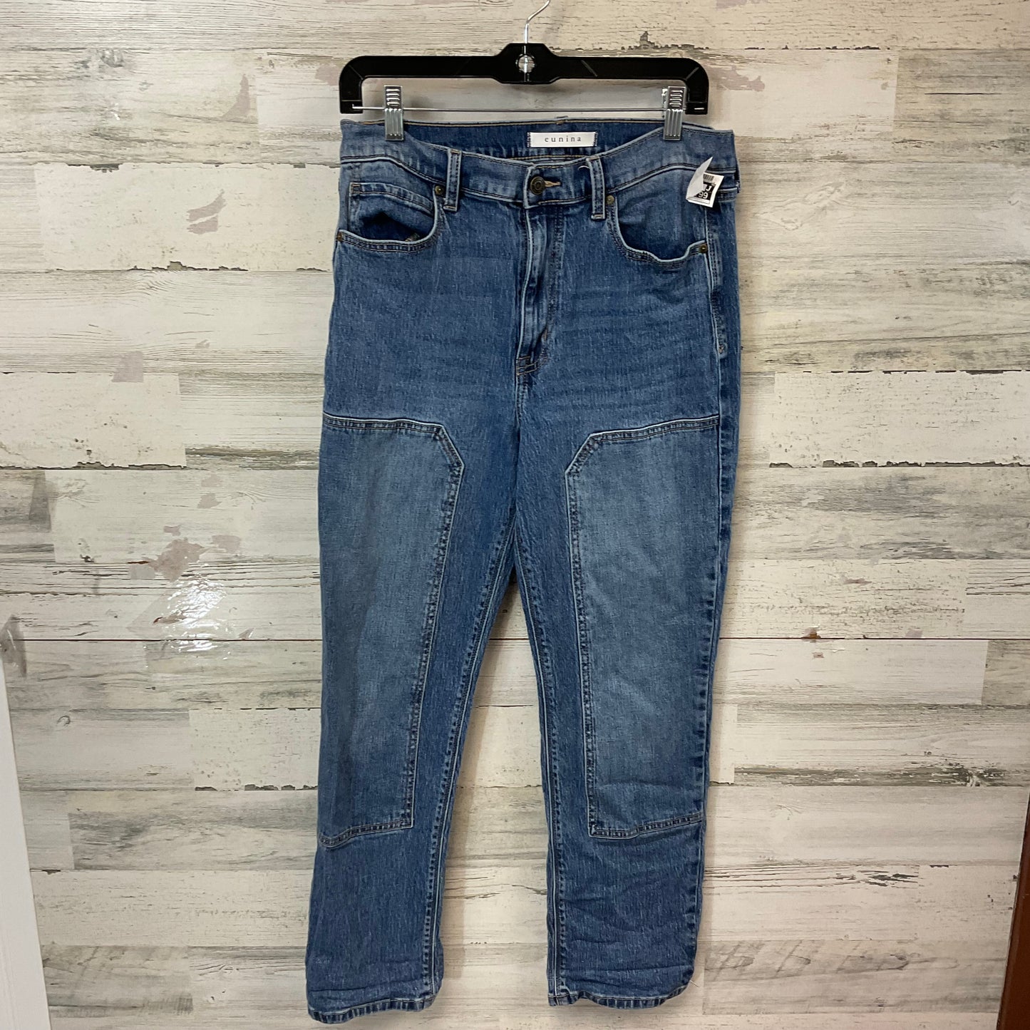 Jeans Straight By EUNINA In Blue Denim, Size: 10