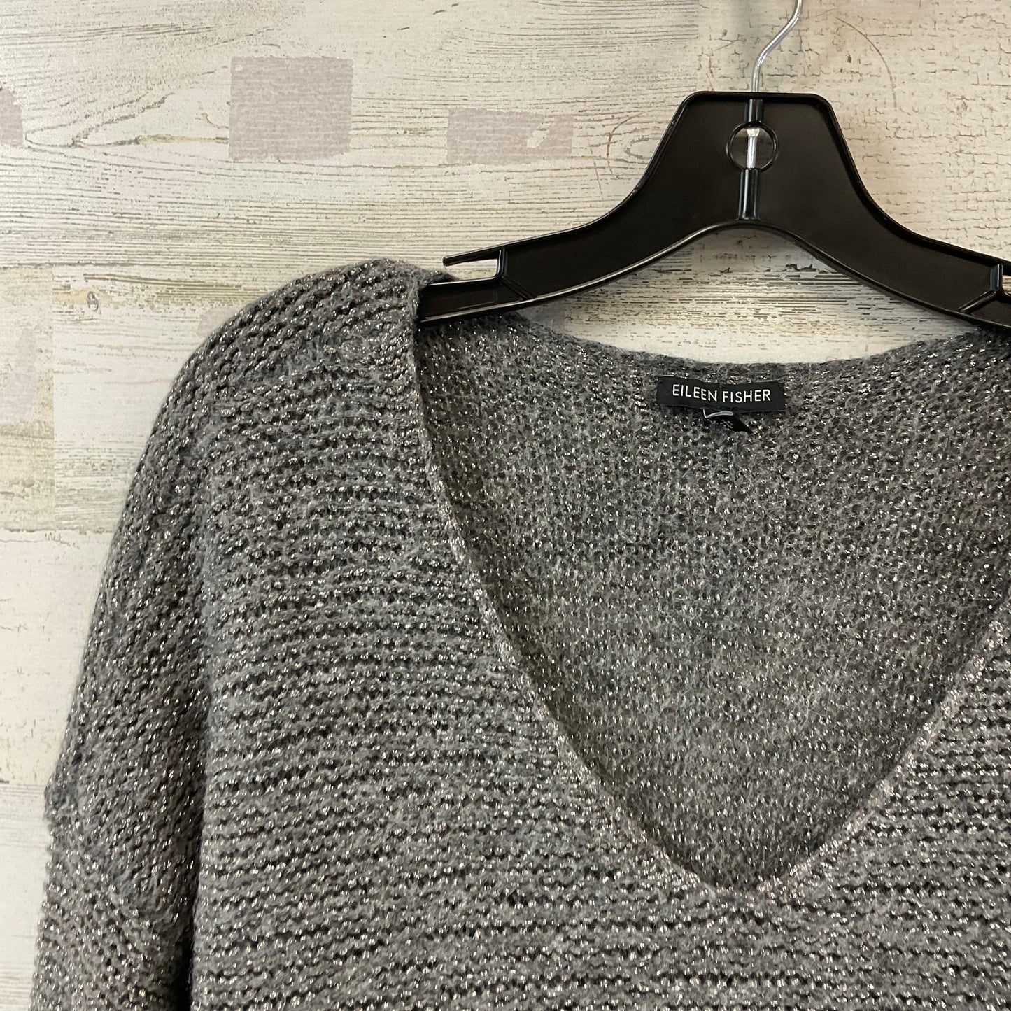 Sweater By Eileen Fisher In Grey, Size: L