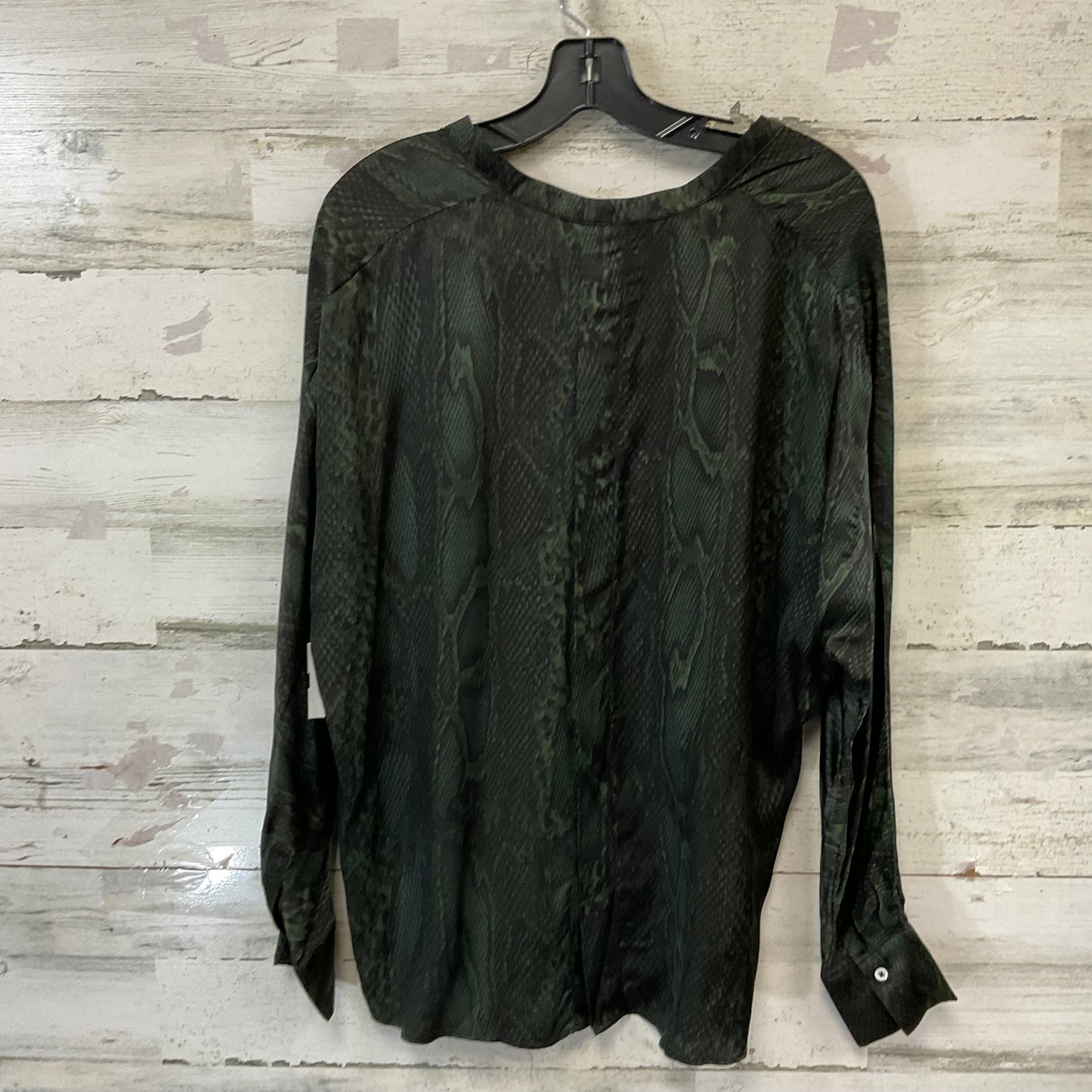 Blouse Long Sleeve By Olivaceous In Green, Size: M