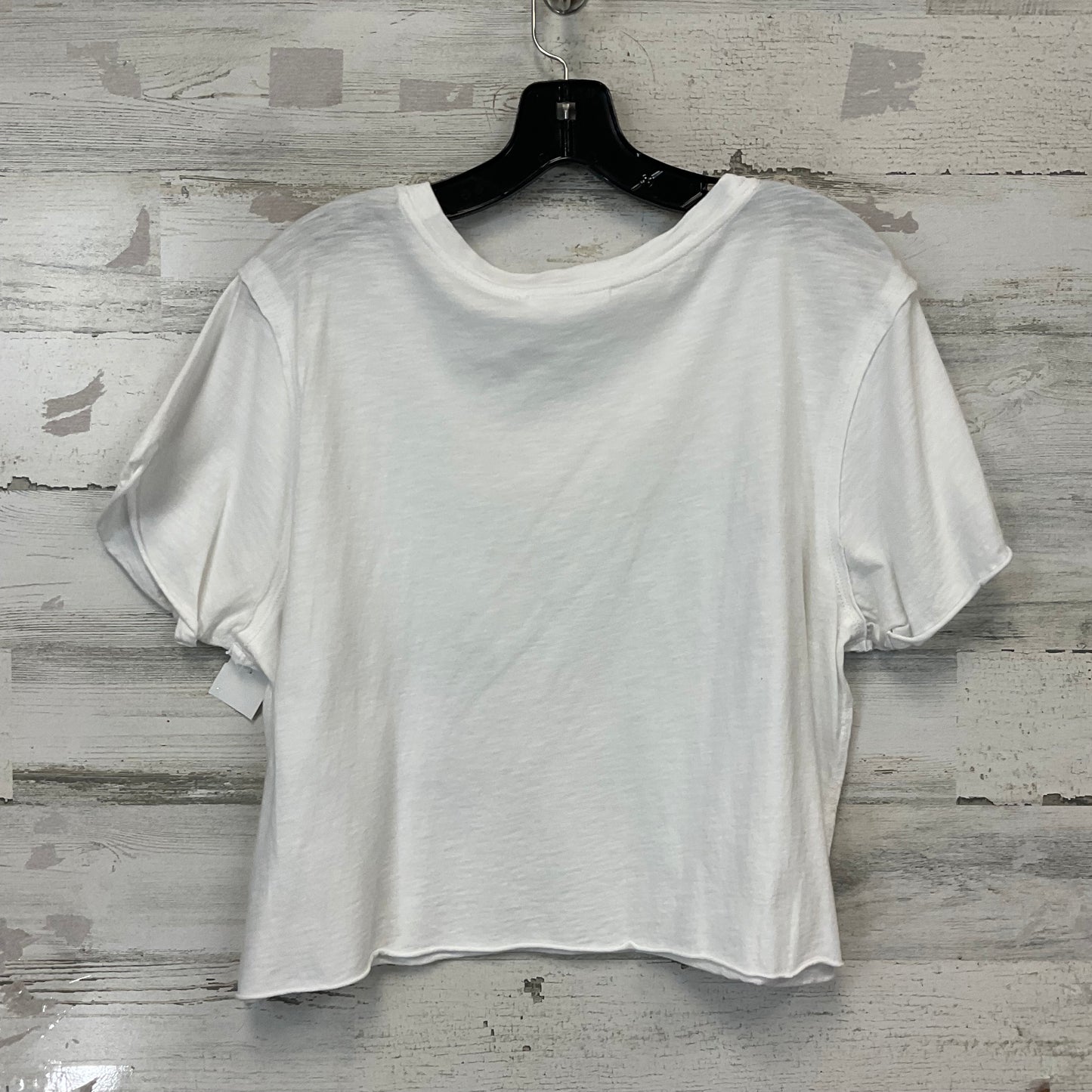 Top Short Sleeve Basic By Double Zero In White, Size: L