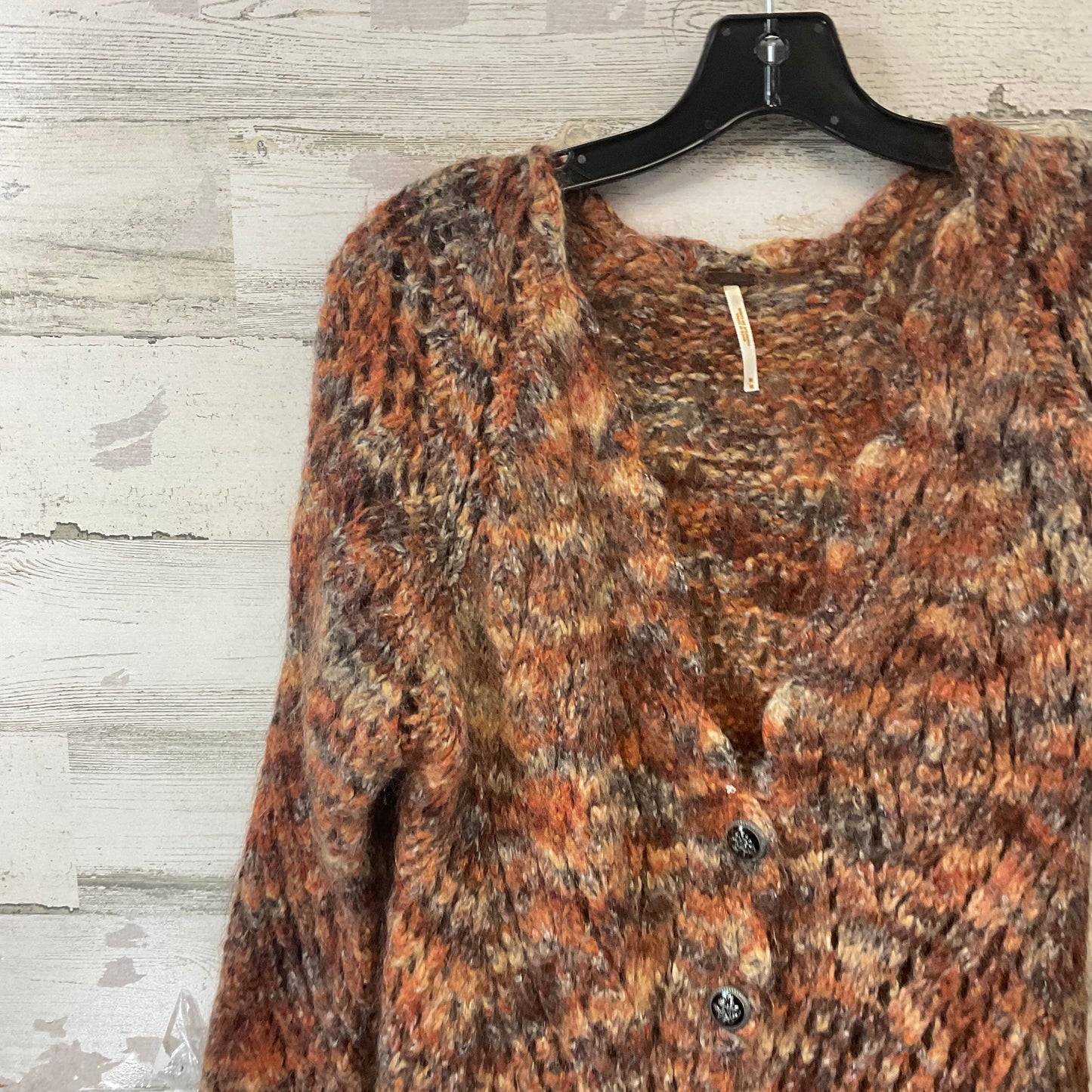 Sweater Cardigan By Free People In Brown, Size: M