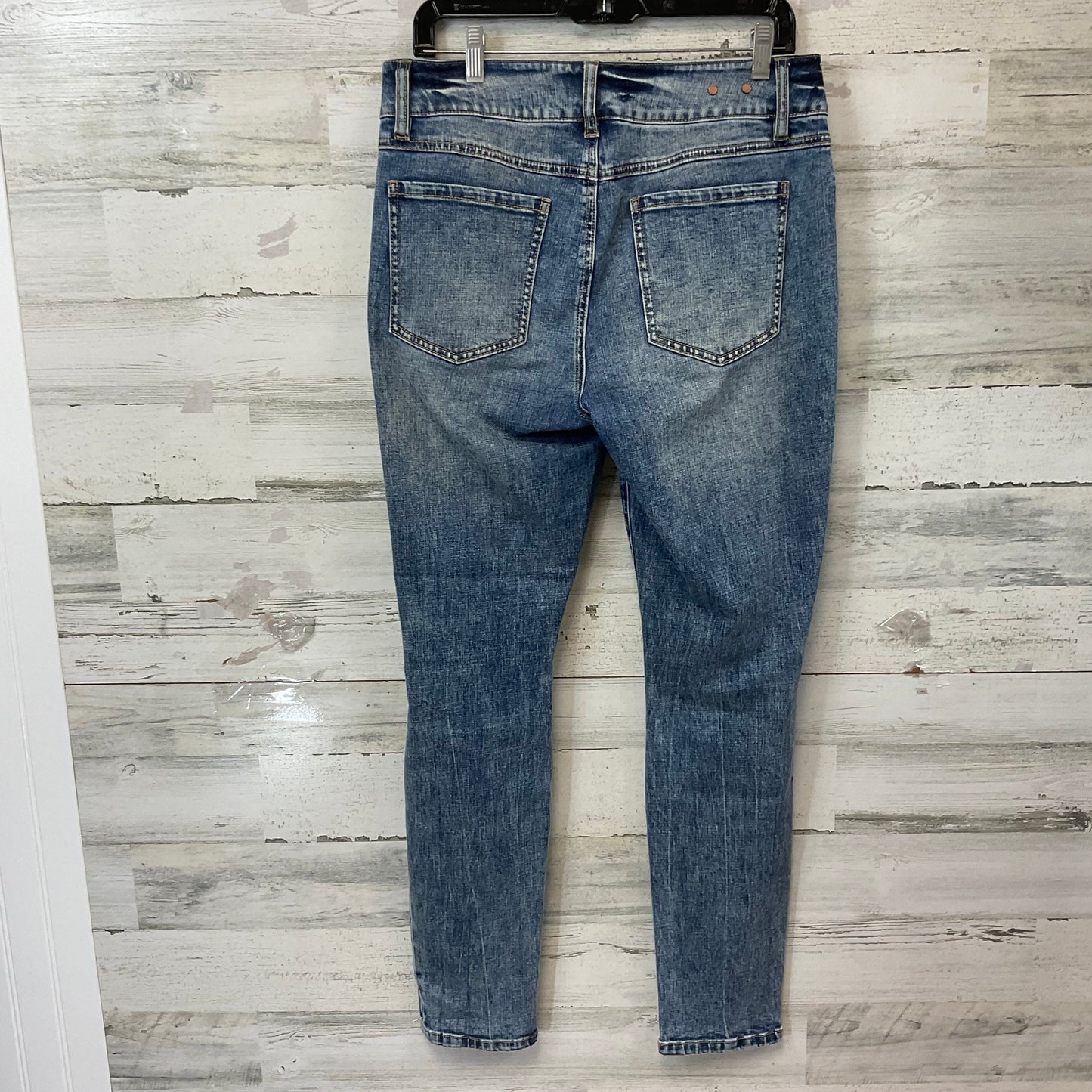 Jeans Skinny By Cabi In Blue Denim, Size: 10