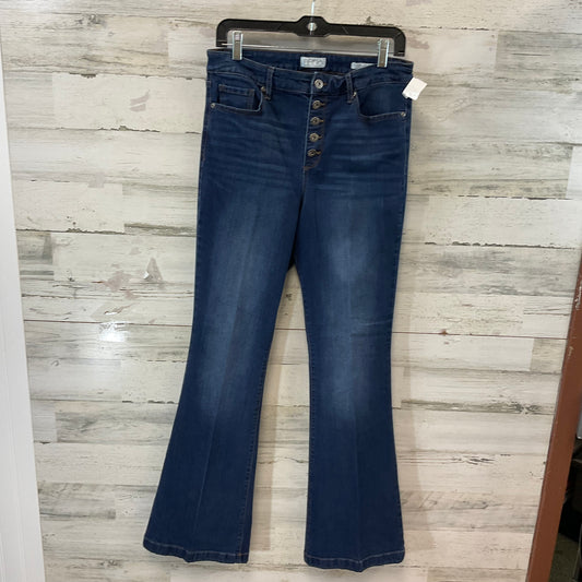 Jeans Flared By Sofia By Sofia Vergara In Blue Denim, Size: 12