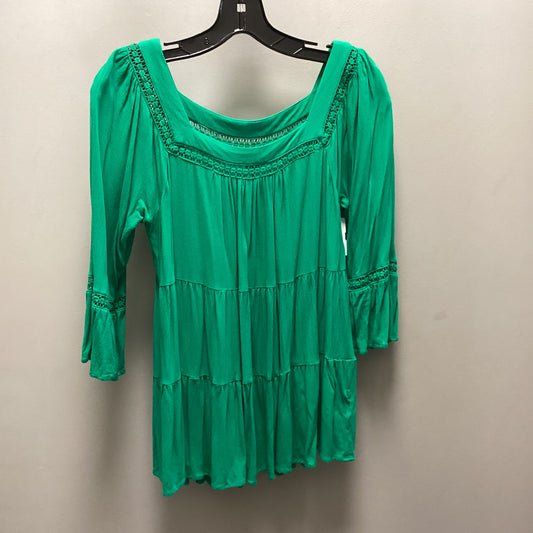 Top 3/4 Sleeve By JODIFYL In Green, Size: S