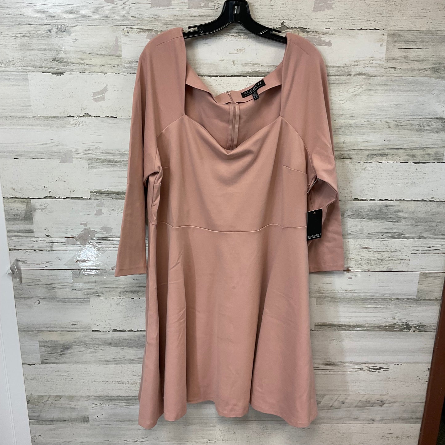 Dress Casual Short By Eloquii In Pink, Size: 2x