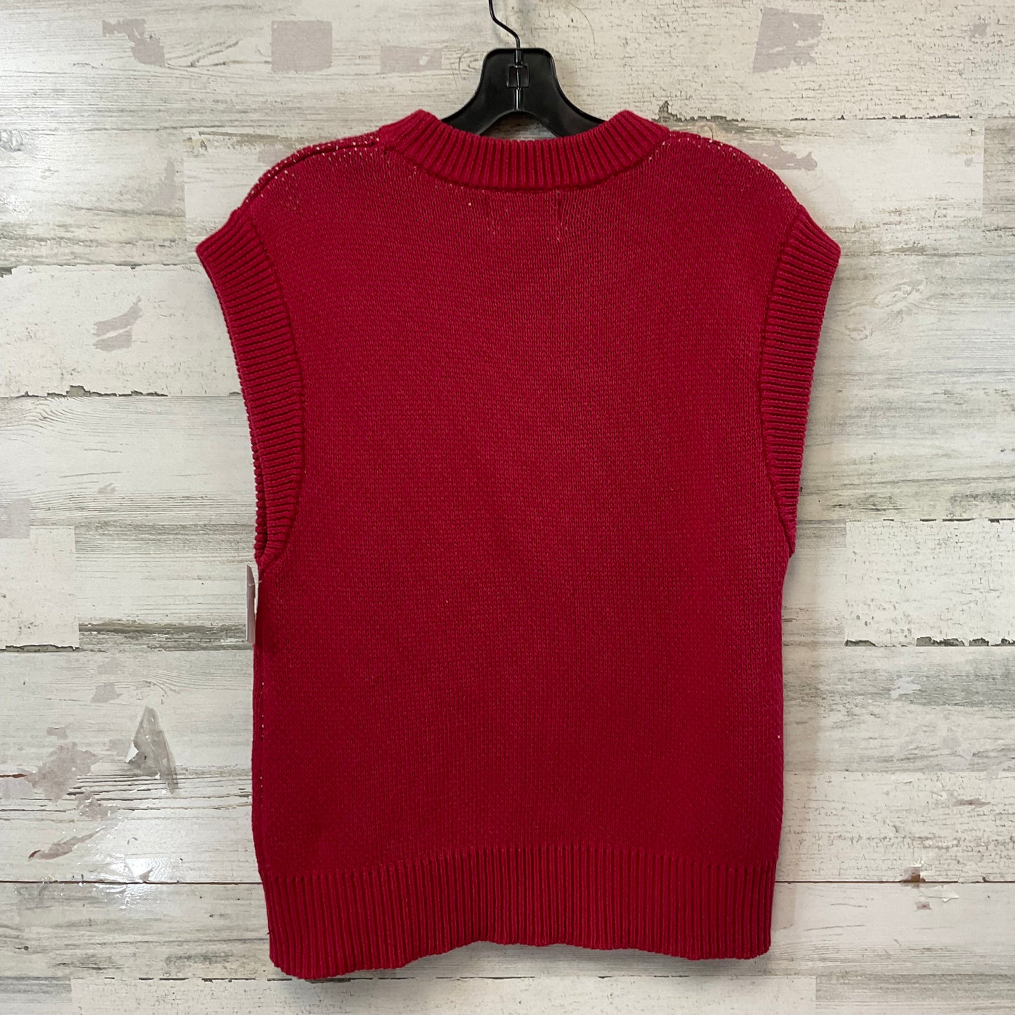 Vest Sweater By Current/elliott In Red, Size: S