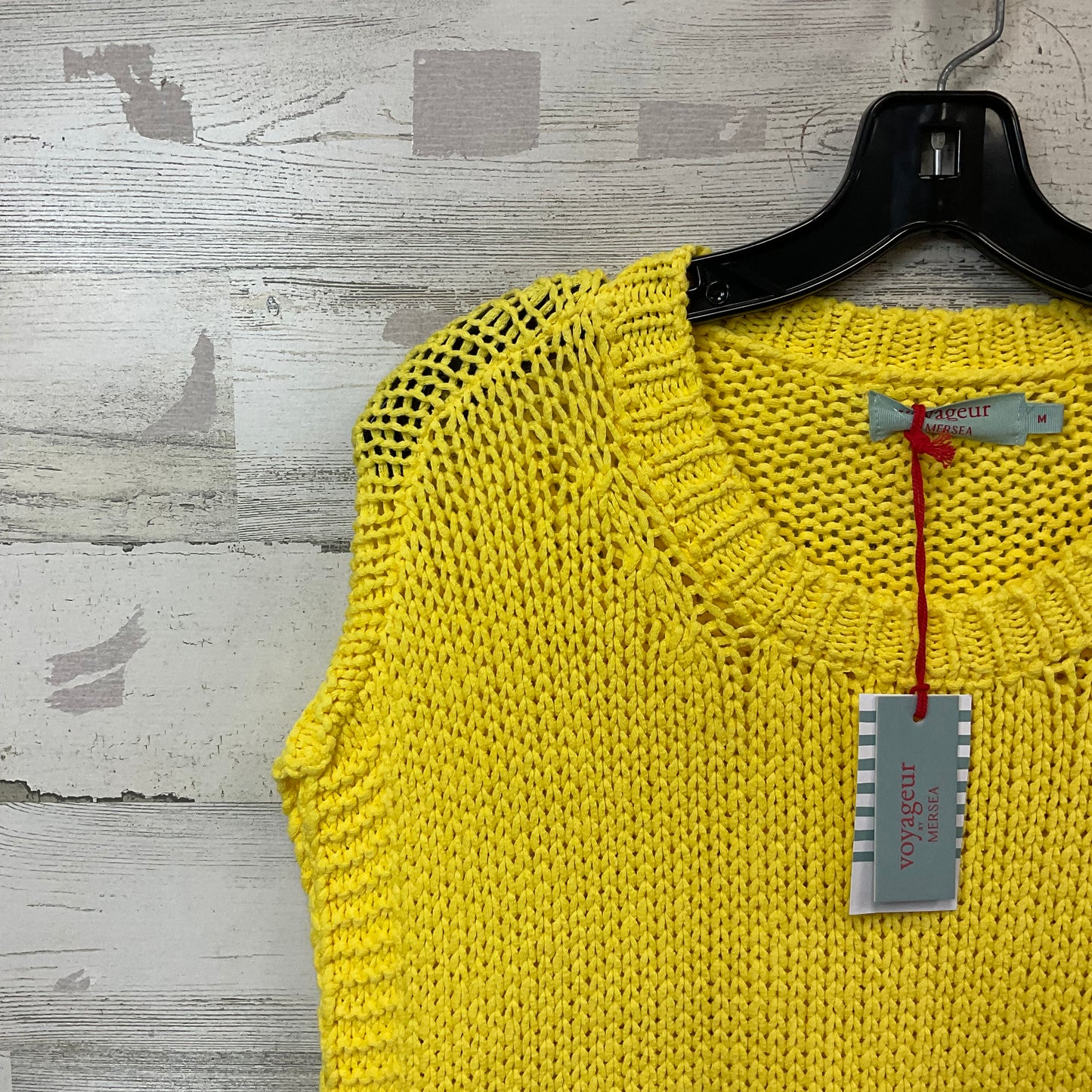 Vest Sweater By Mer Sea In Yellow, Size: M