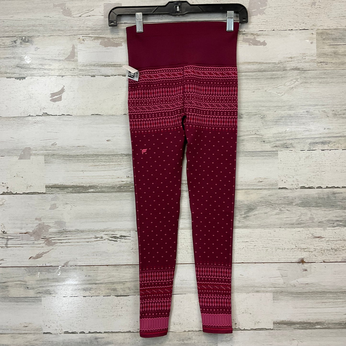 Athletic Leggings By Fabletics In Maroon, Size: Xs