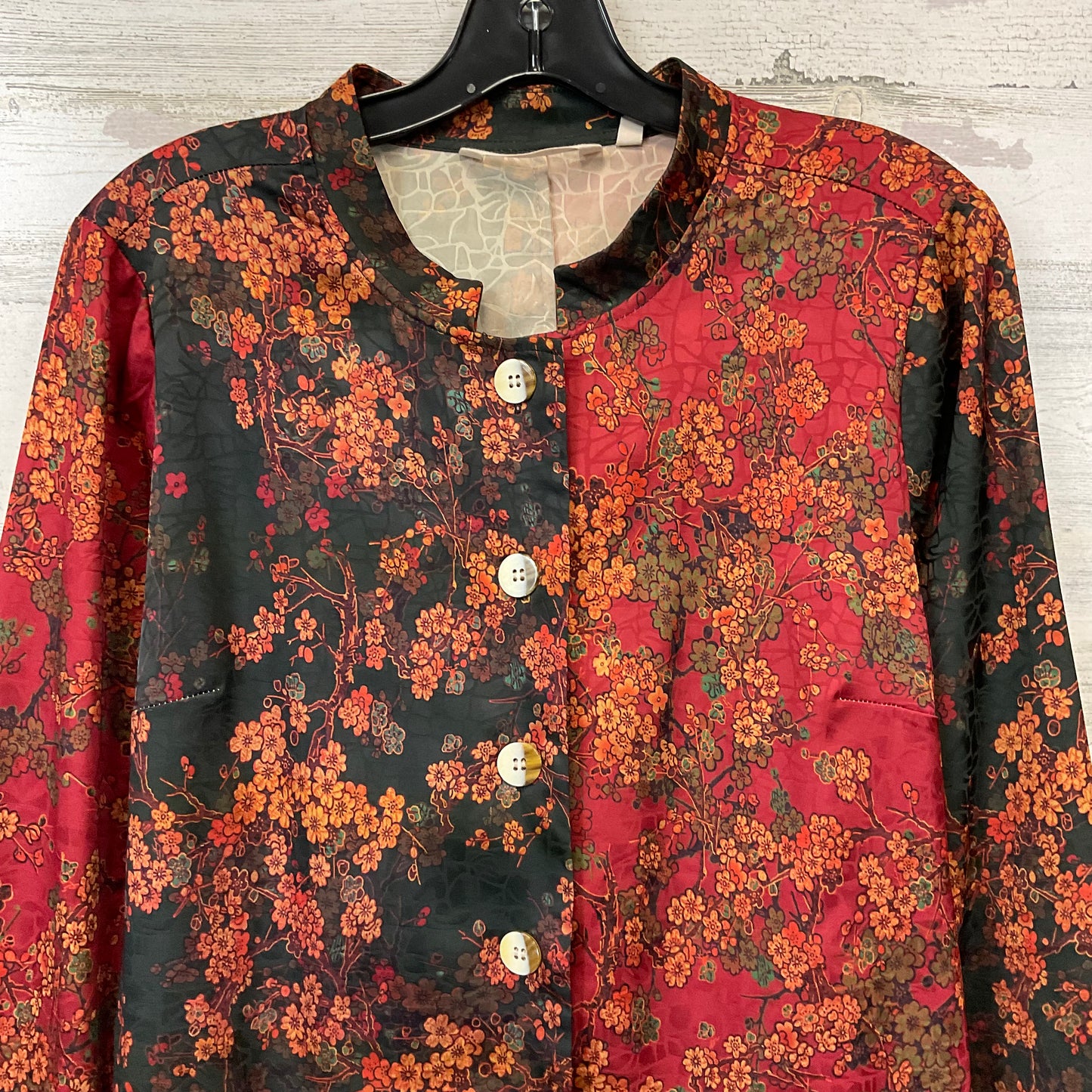 Blouse Long Sleeve By Soft Surroundings In Red, Size: M