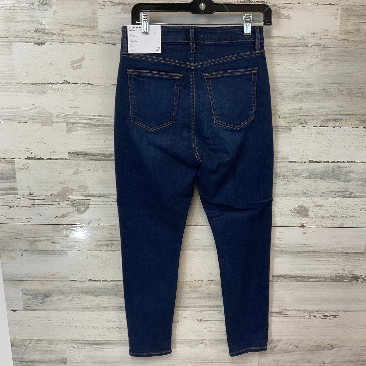 Jeans Skinny By Loft In Blue Denim, Size: 4