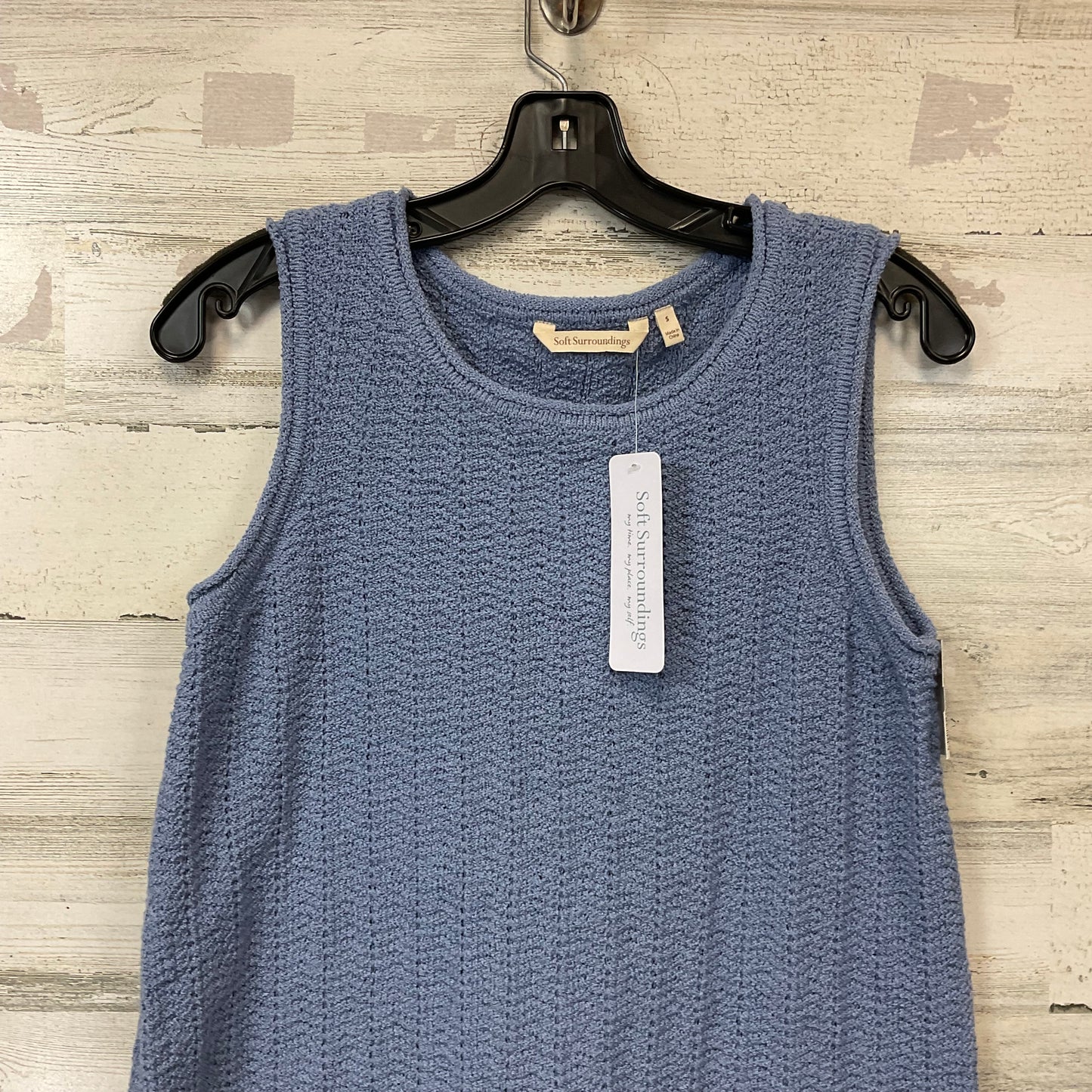 Top Sleeveless By Soft Surroundings In Blue, Size: S