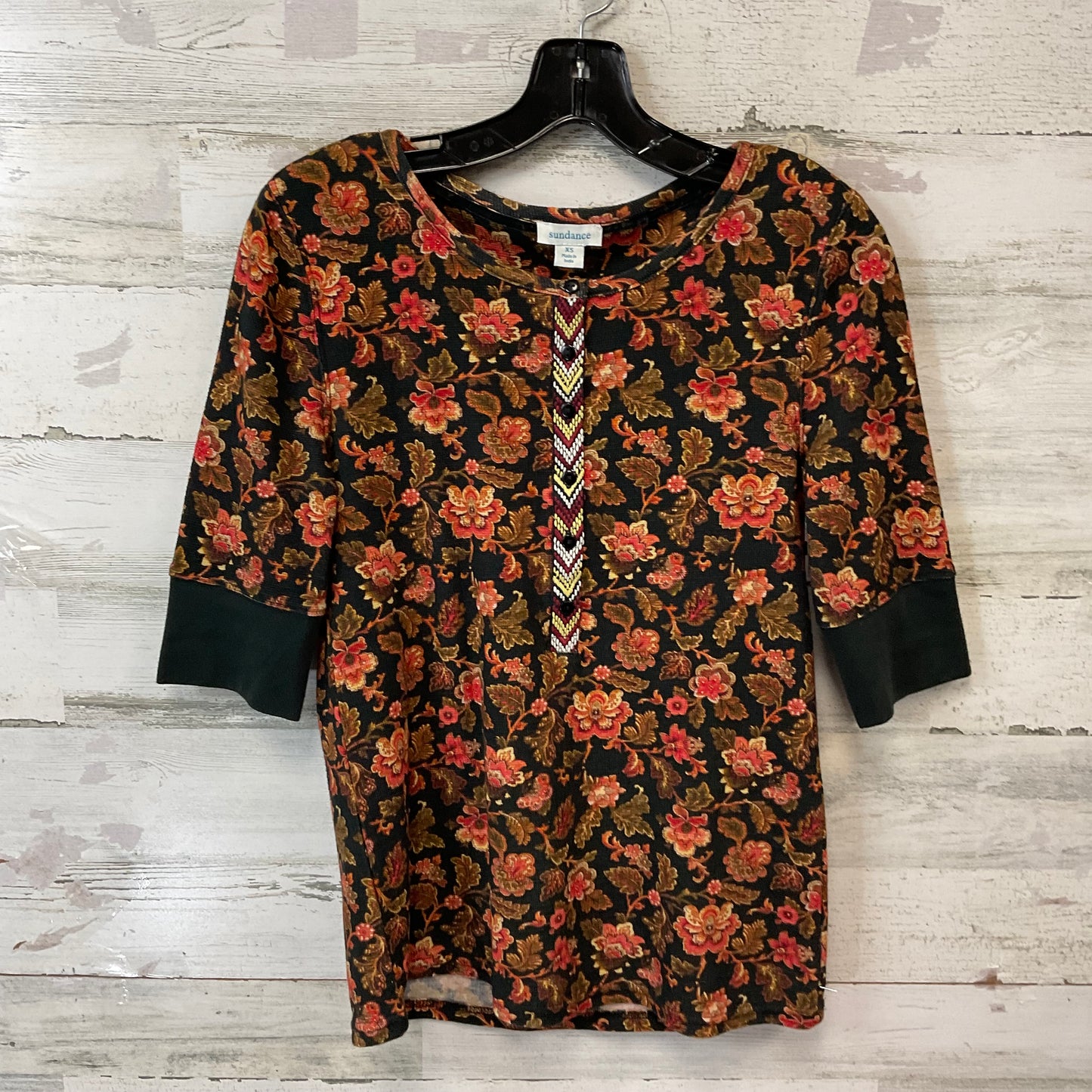 Top Short Sleeve By Sundance In Black, Size: Xs