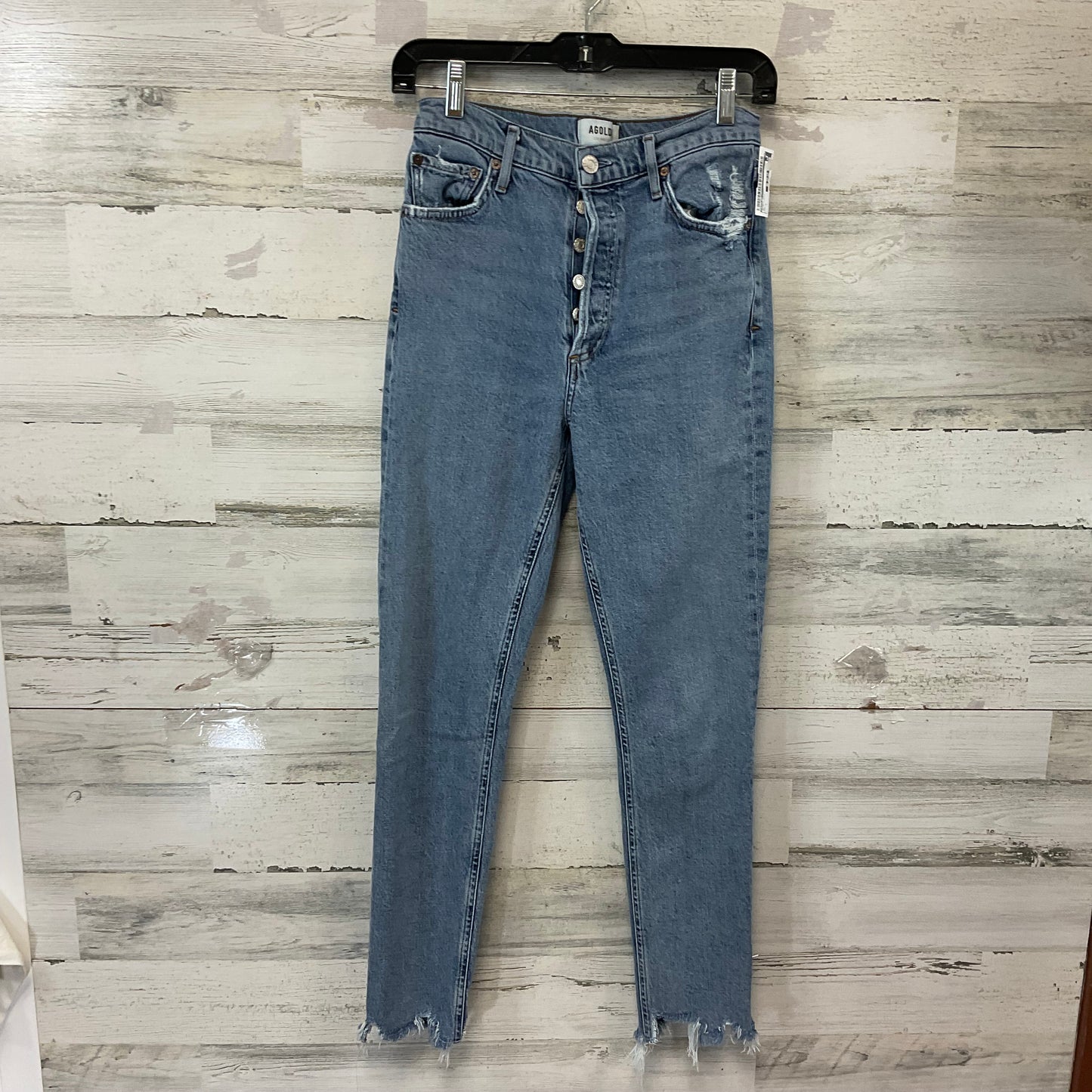 Jeans Skinny By Agolde In Blue Denim, Size: 2