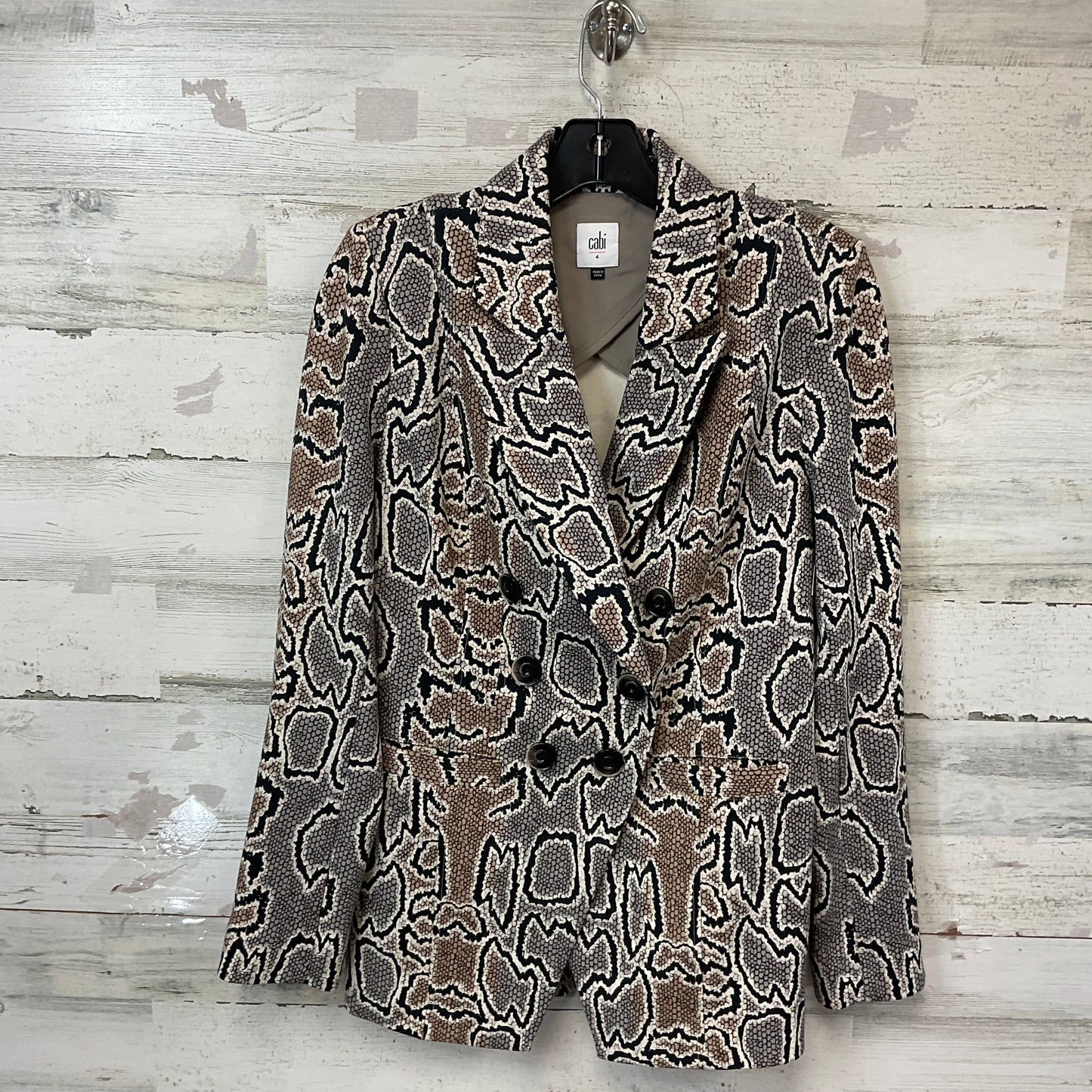 Blazer By Cabi In Animal Print, Size: S