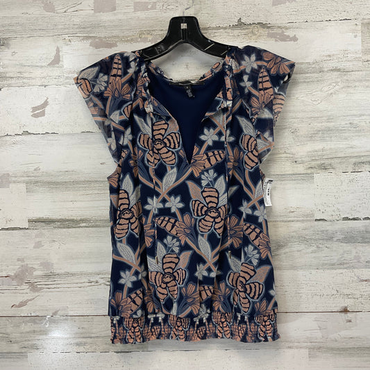 Top Short Sleeve By White House Black Market In Blue, Size: S