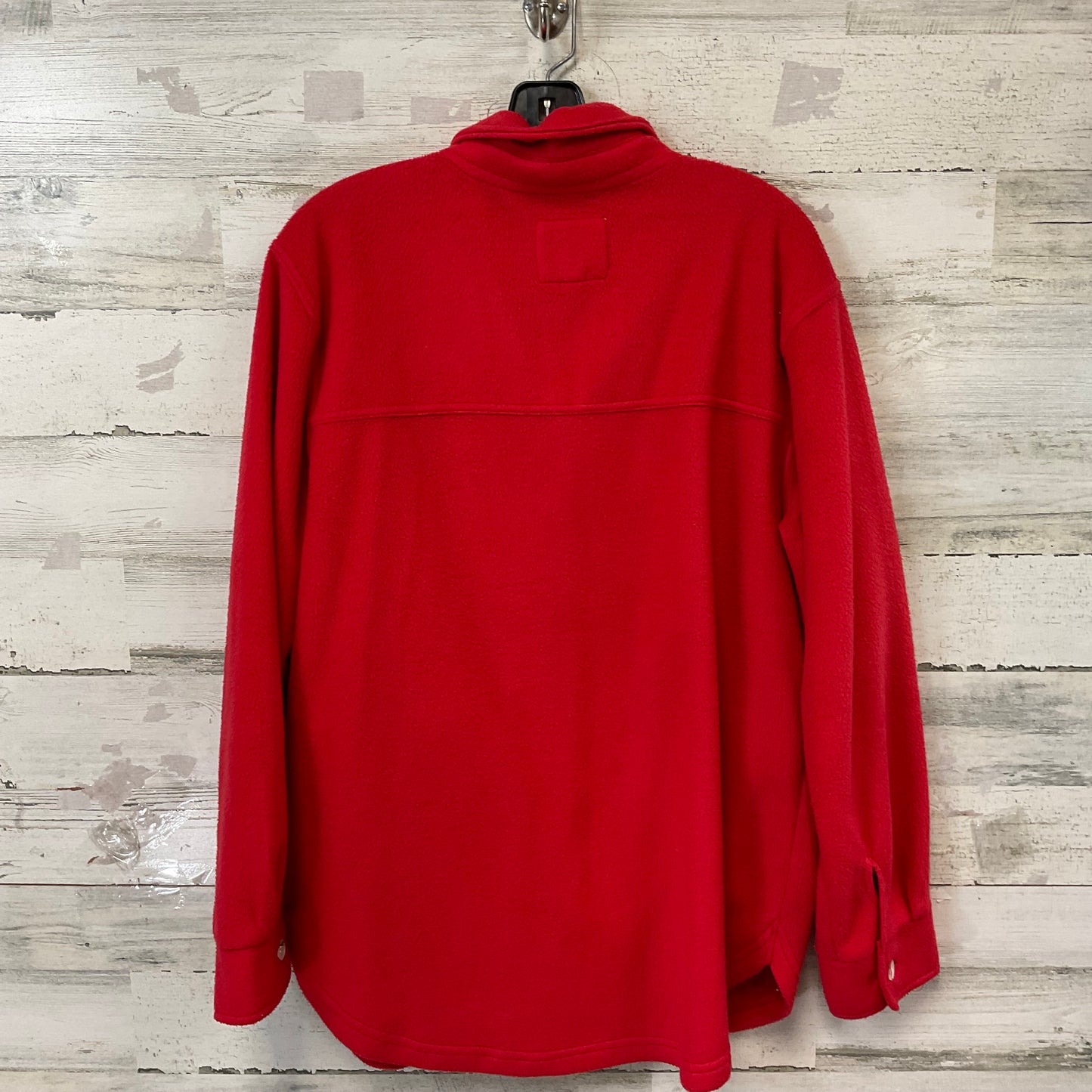 Jacket Shirt By Thread And Supply In Red, Size: L