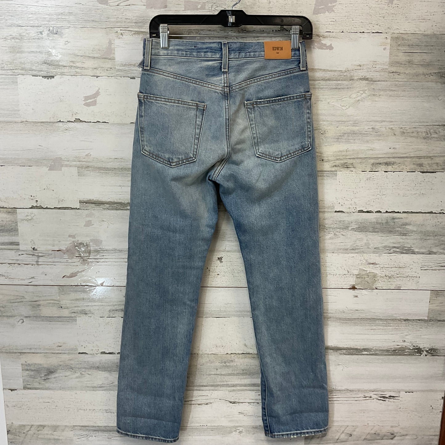 Jeans Straight By Edwin In Blue Denim, Size: 00