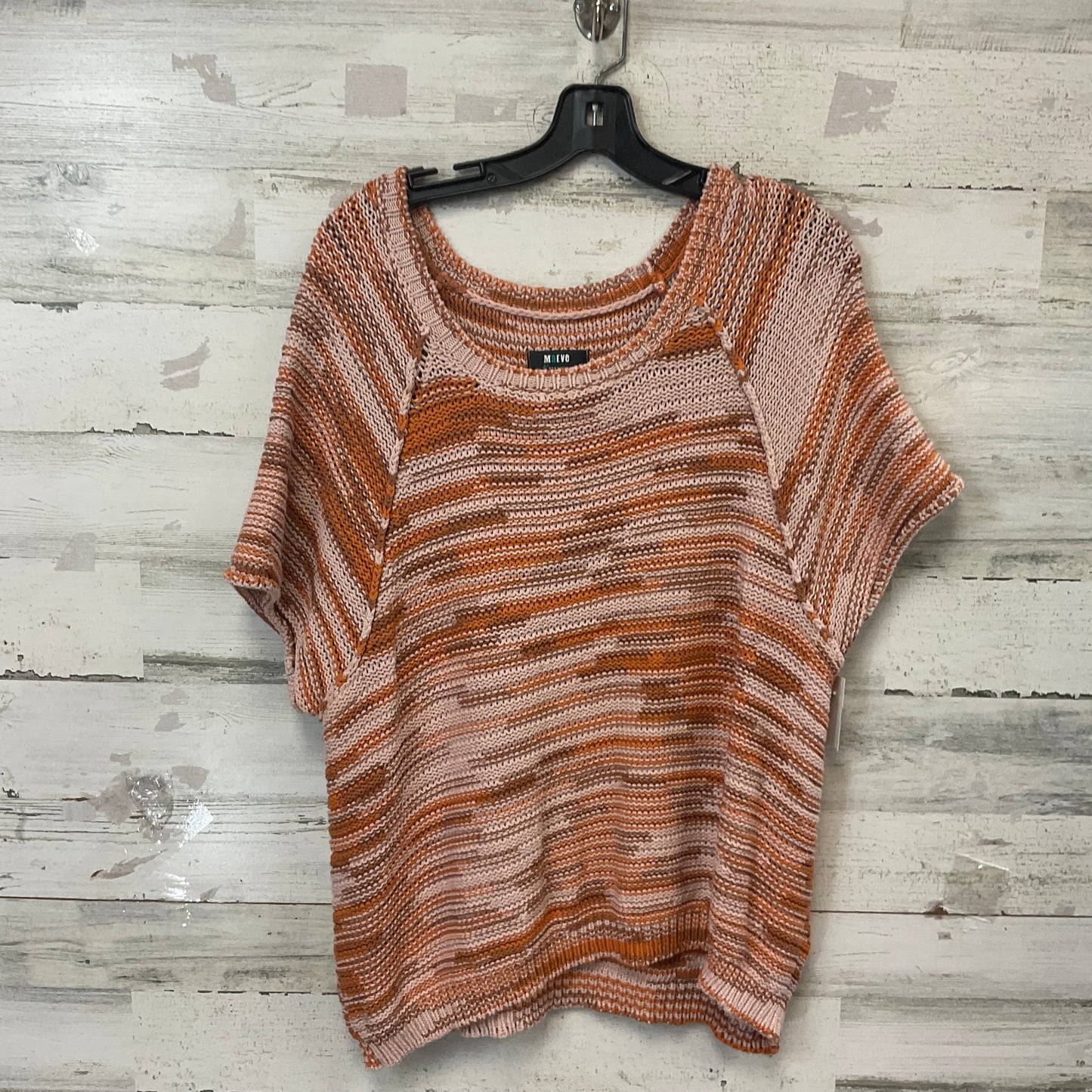 Sweater Short Sleeve By Maeve In Brown, Size: 2x