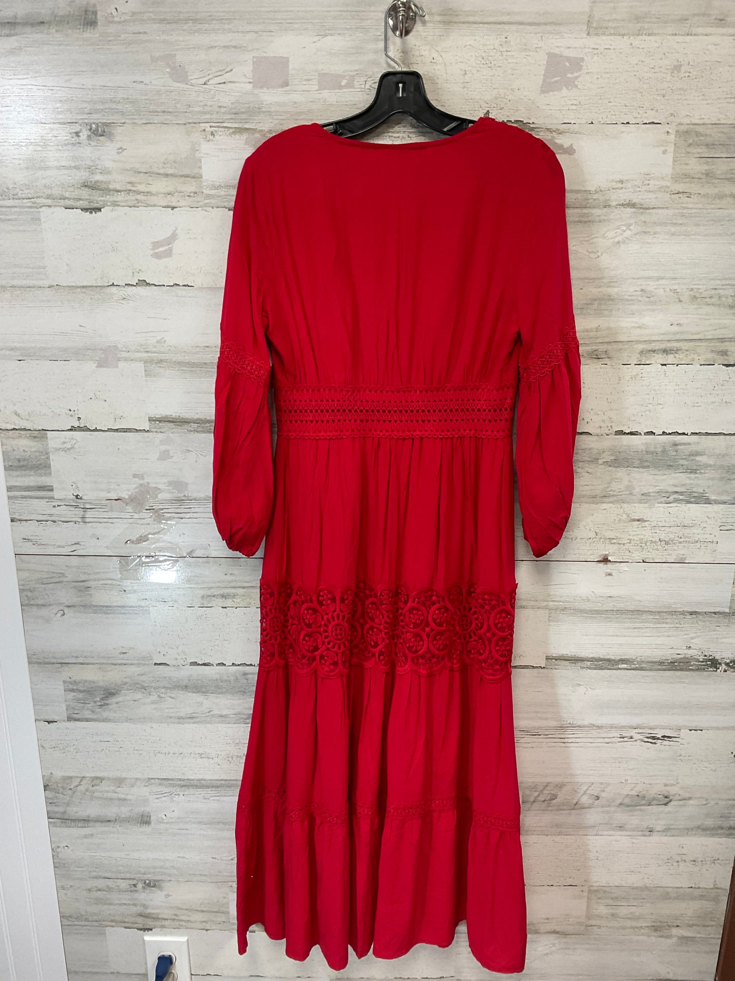 Dress Casual Midi By CHICWISH In Red, Size: S