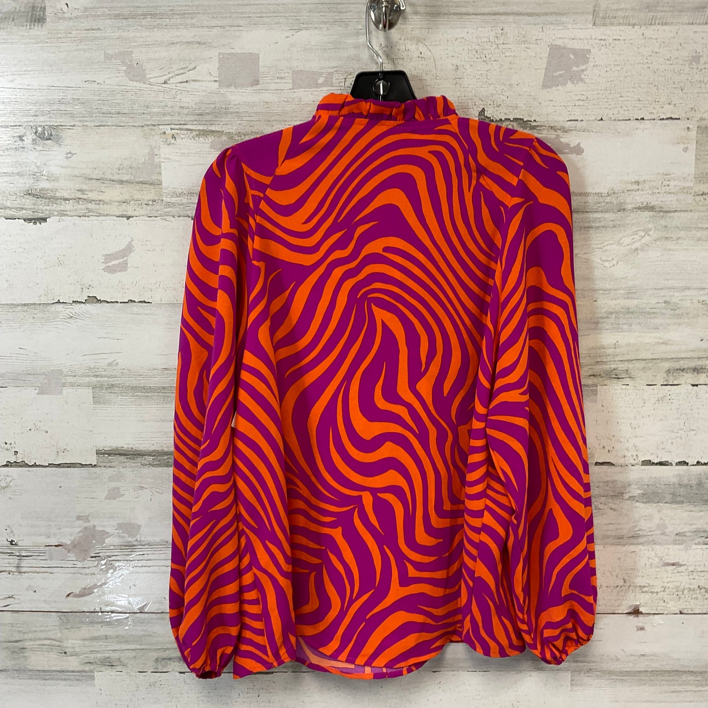 Blouse Long Sleeve By Jodifl In Orange & Purple, Size: S