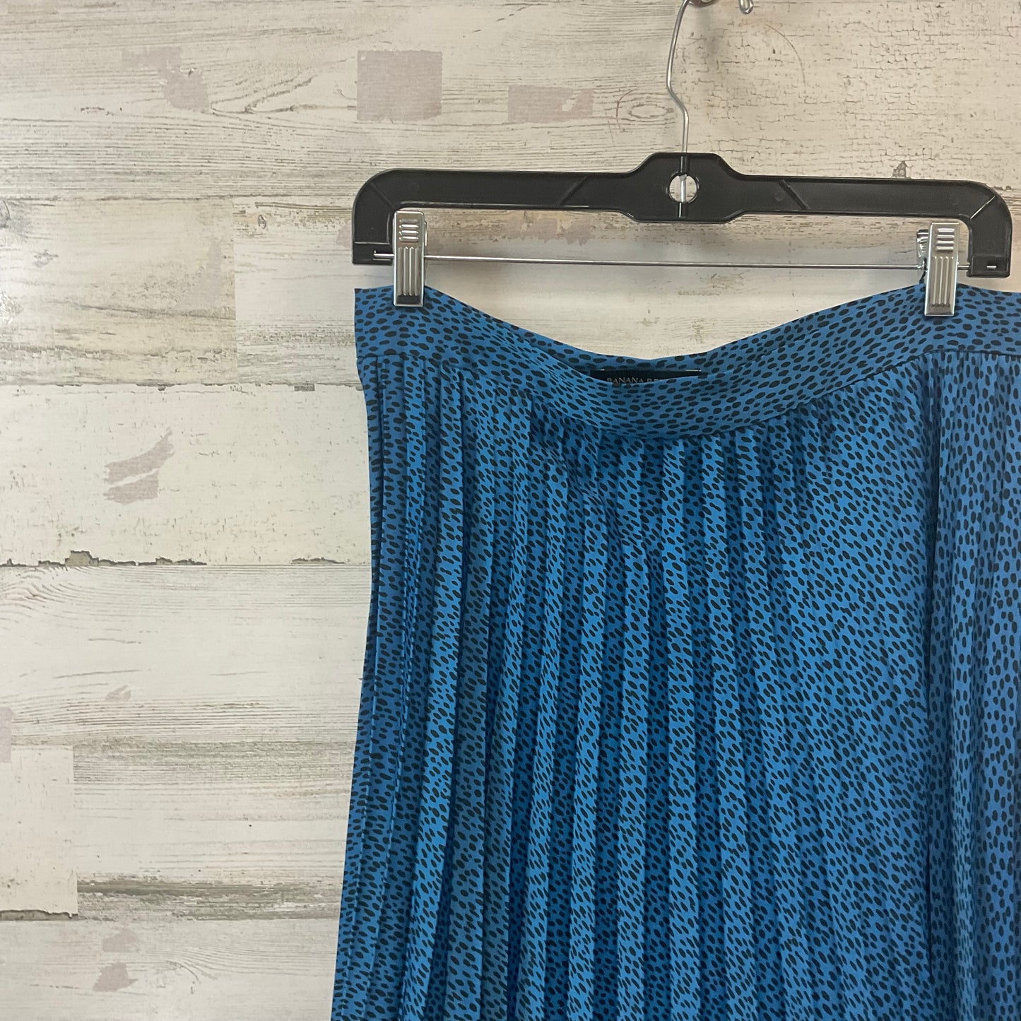 Skirt Midi By Banana Republic In Blue, Size: L