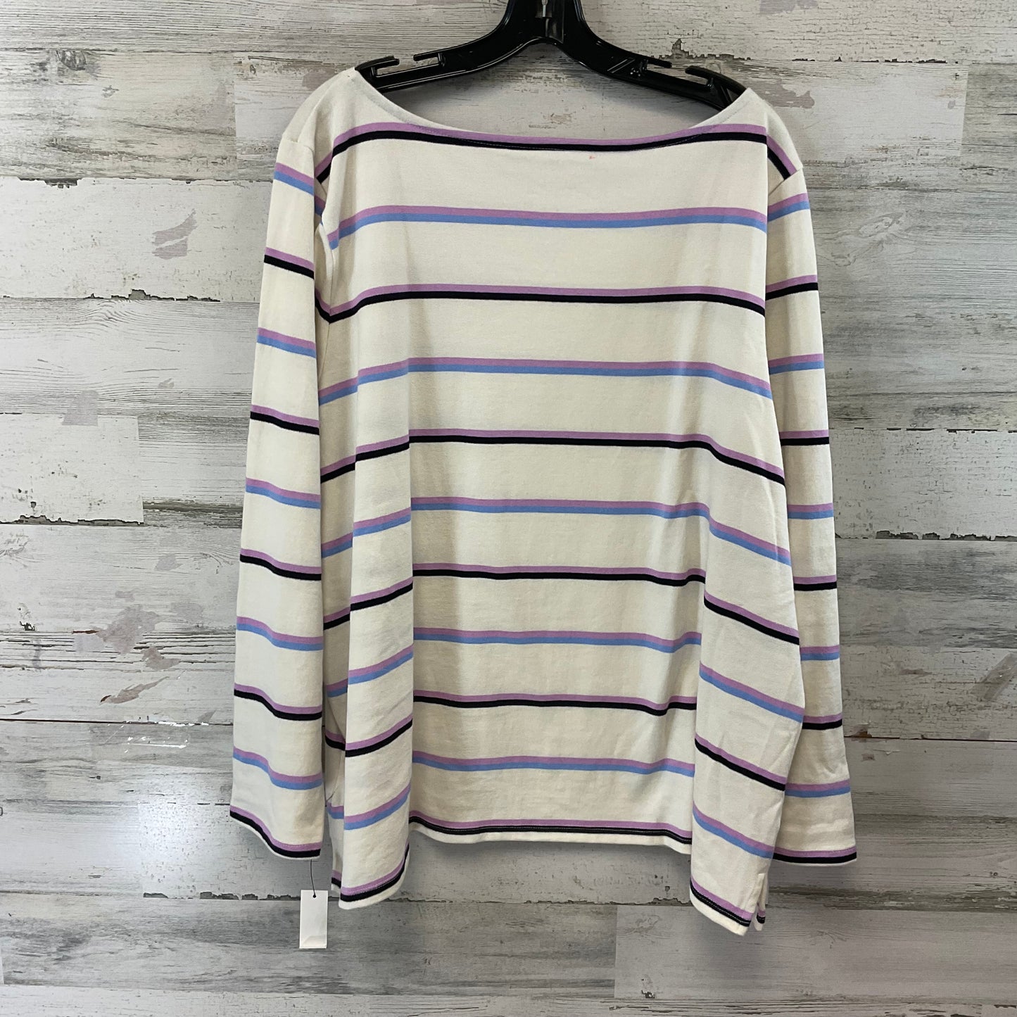 Top Long Sleeve By Talbots In White, Size: 3x