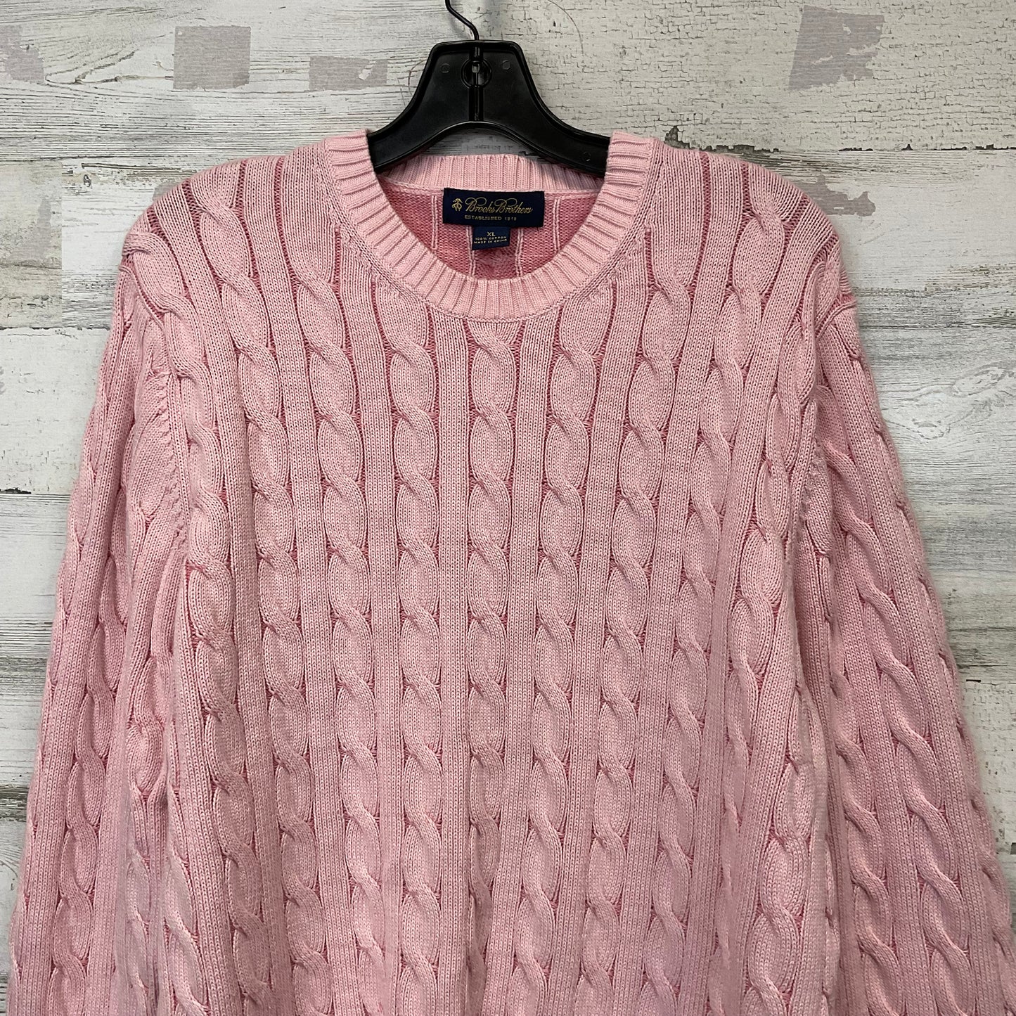 Sweater By Brooks Brothers In Pink, Size: Xl