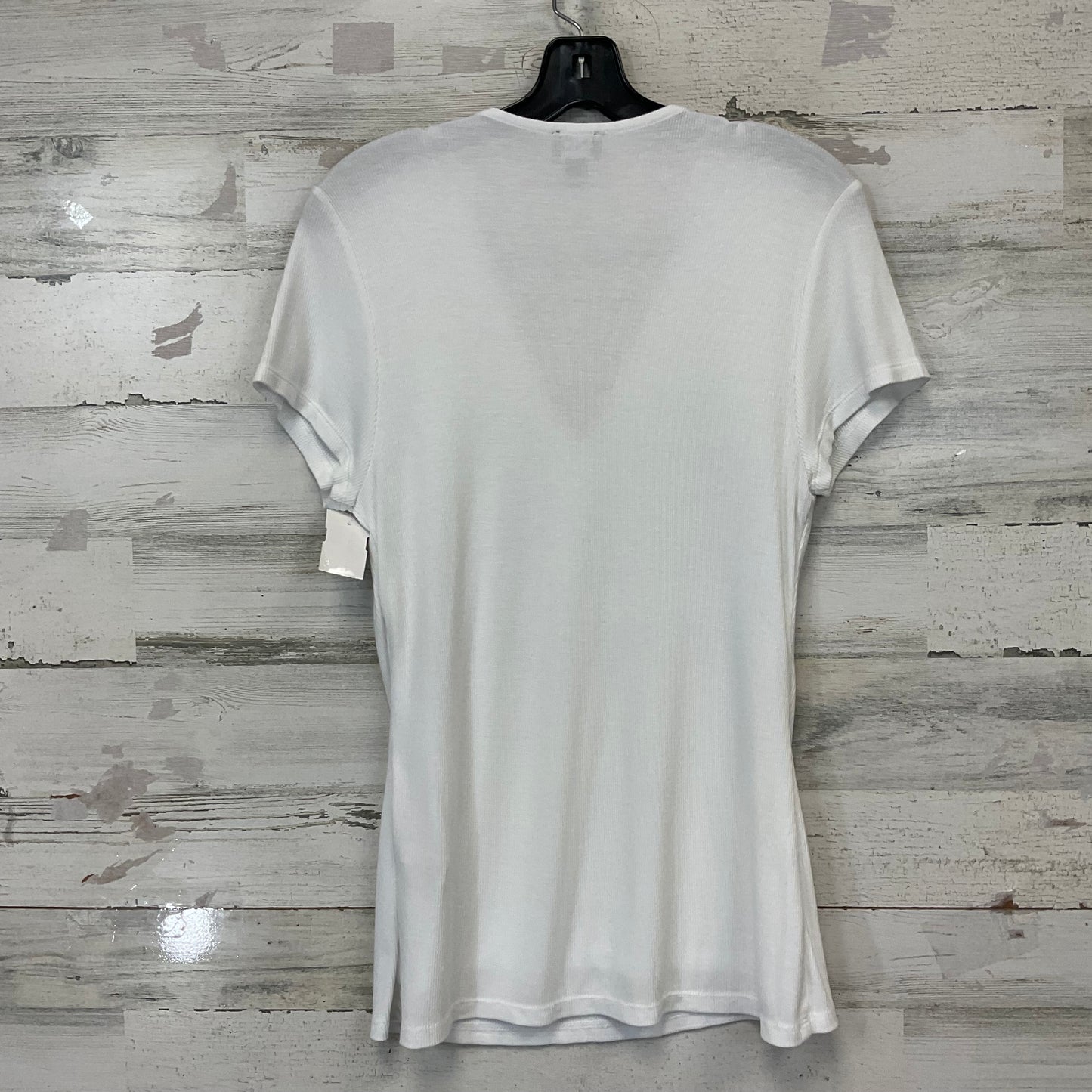 Top Short Sleeve Basic By Inc In White, Size: L