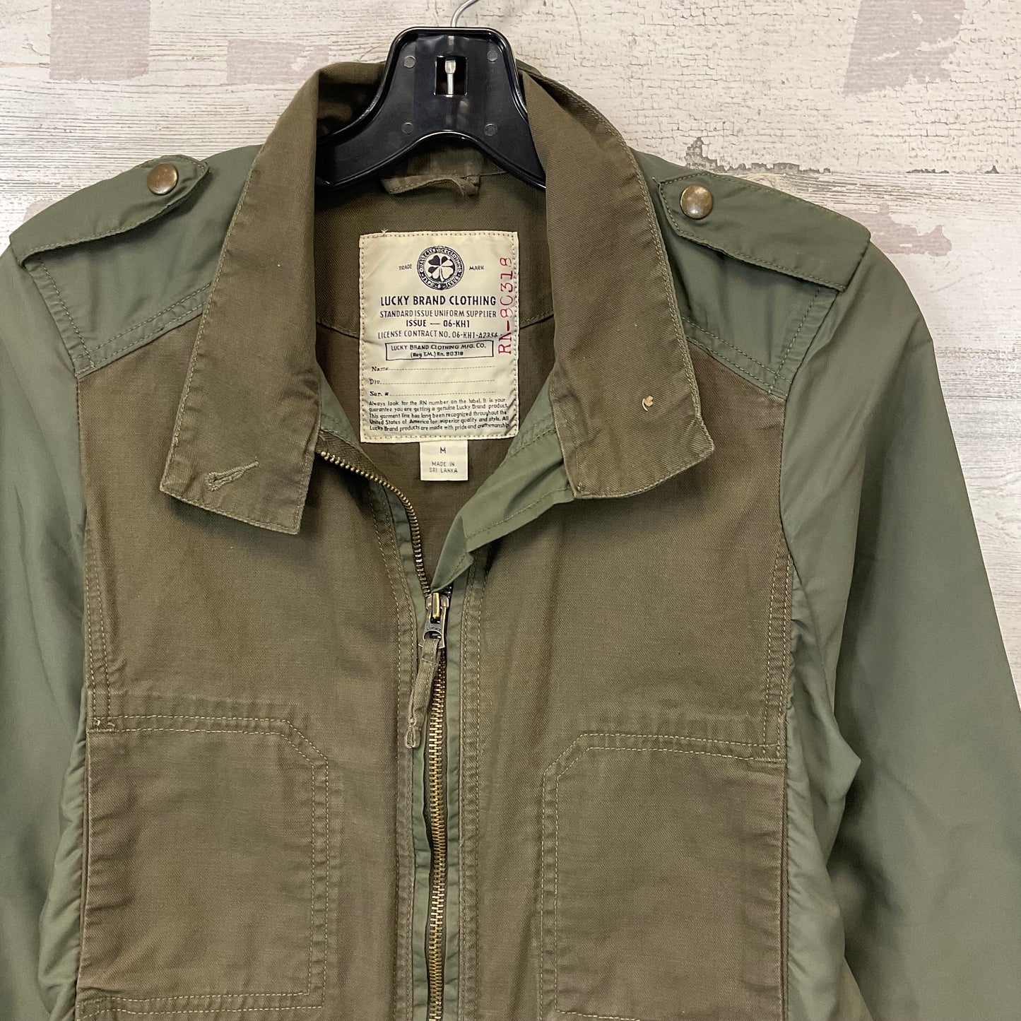 Jacket Other By Lucky Brand In Green, Size: M