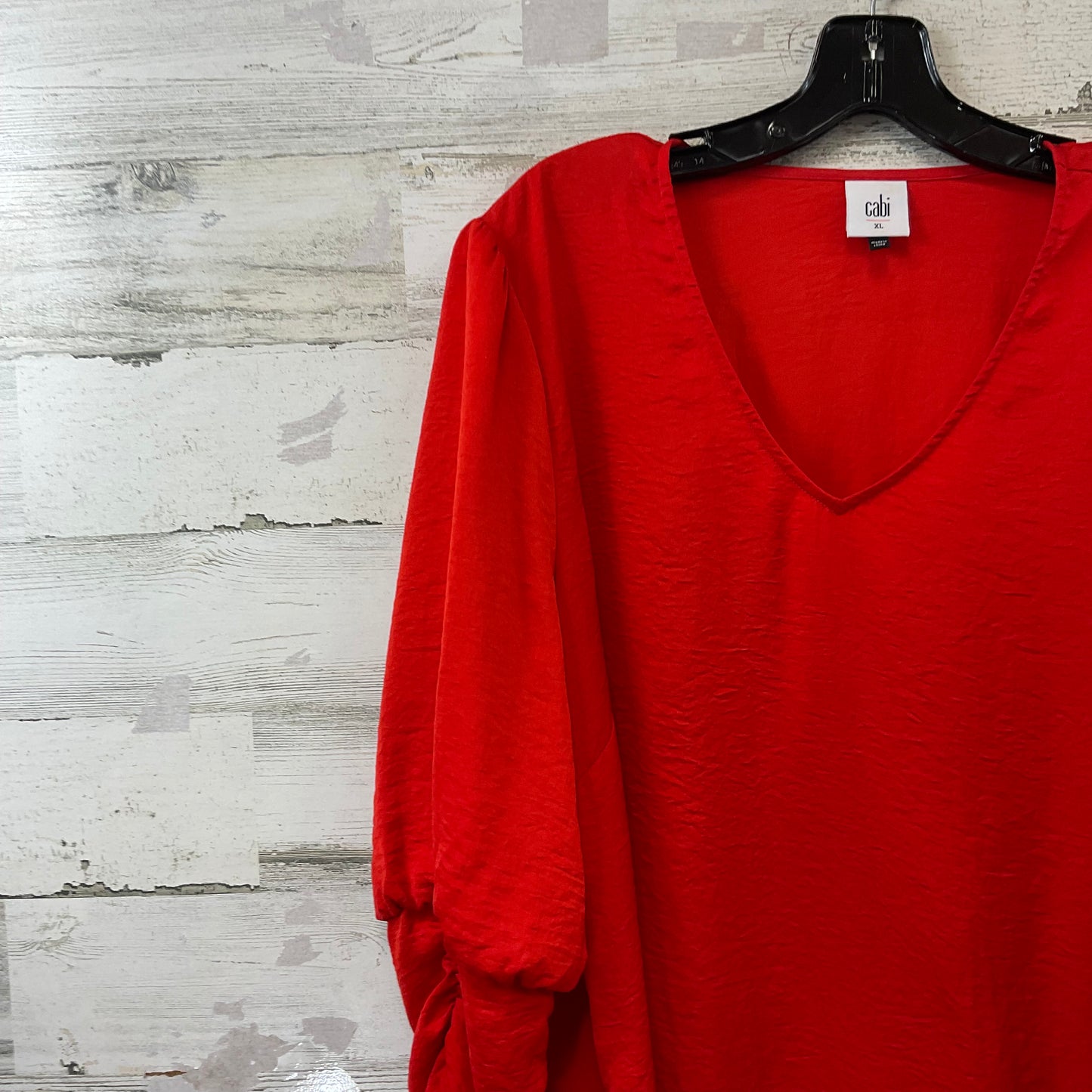 Top 3/4 Sleeve By Cabi In Red, Size: Xl