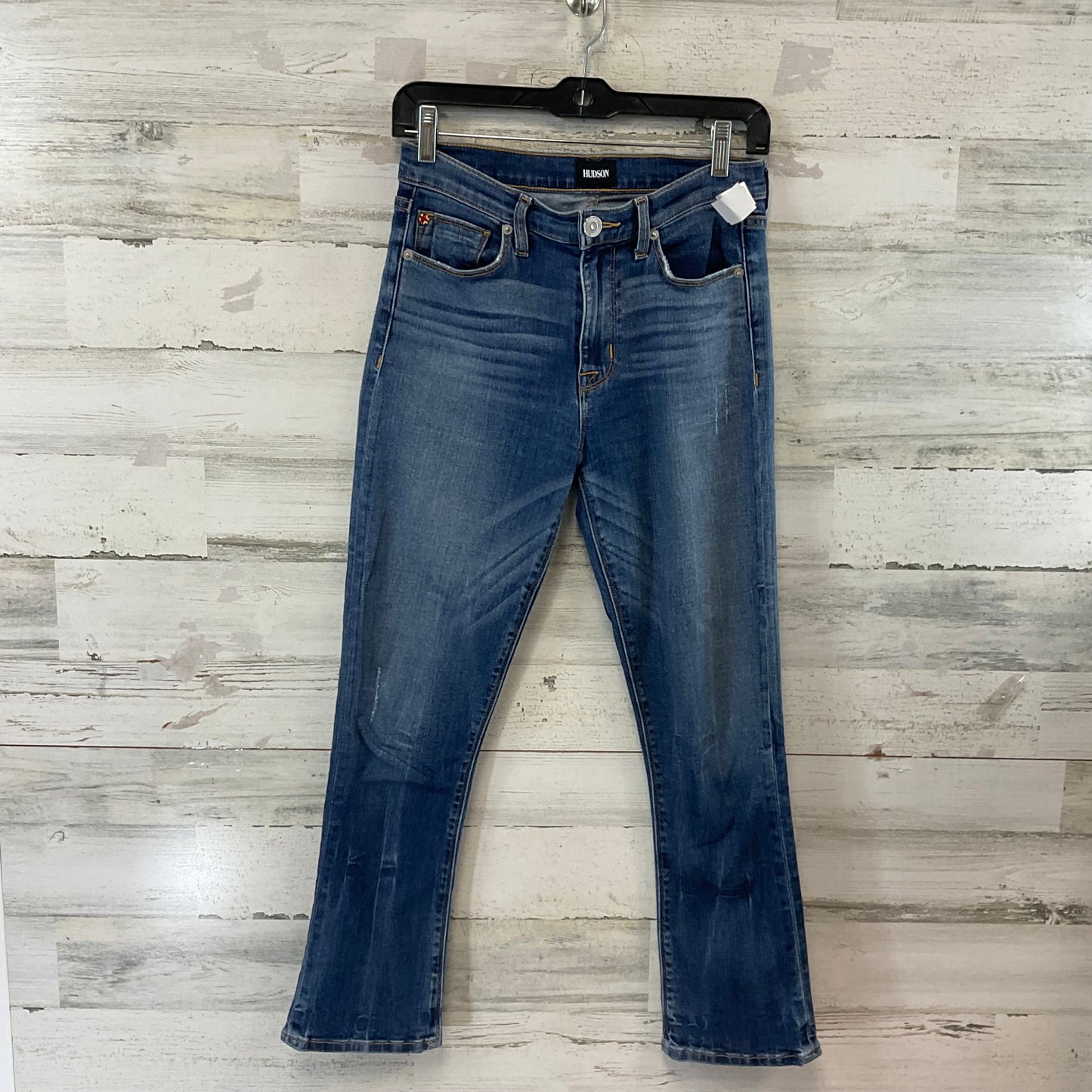 Jeans Boot Cut By Hudson In Blue Denim, Size: 2