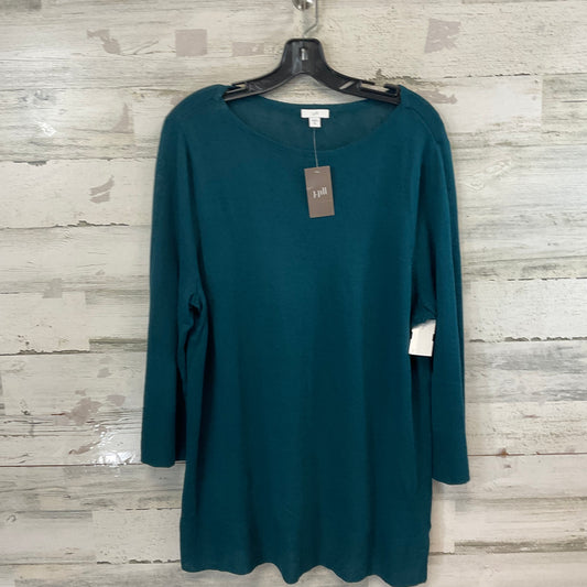 Top 3/4 Sleeve By J. Jill In Blue, Size: Xl