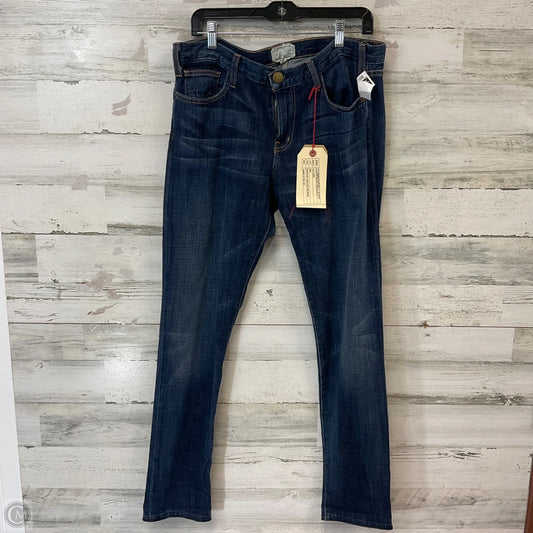 Jeans Straight By Current/elliott In Blue Denim, Size: 10