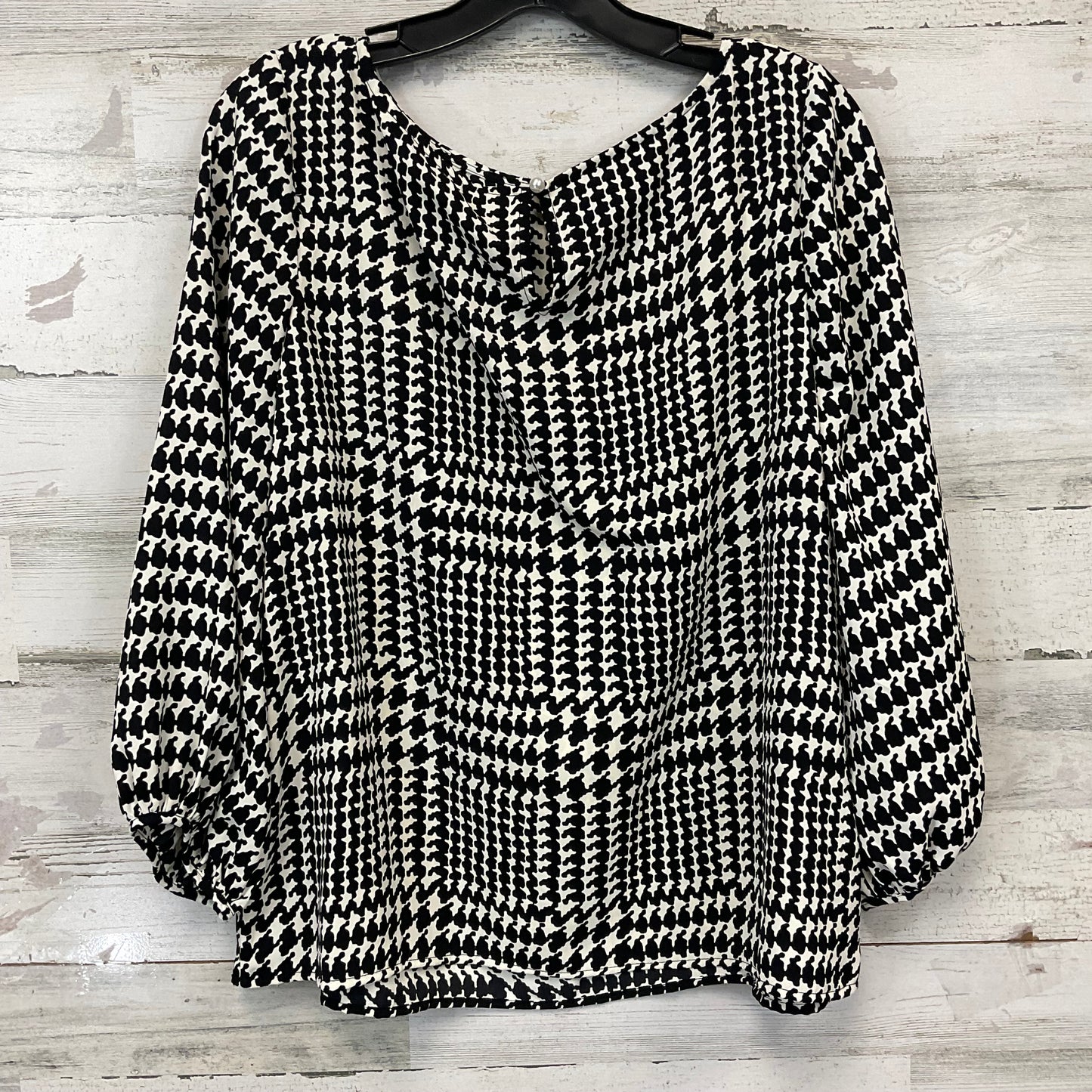 Blouse 3/4 Sleeve By Talbots In Black, Size: Xlp